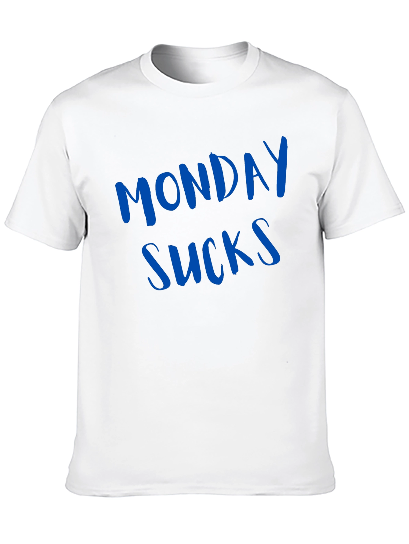 Black Monday Sucks Men's Black T-Shirt - Casual Wear view 10