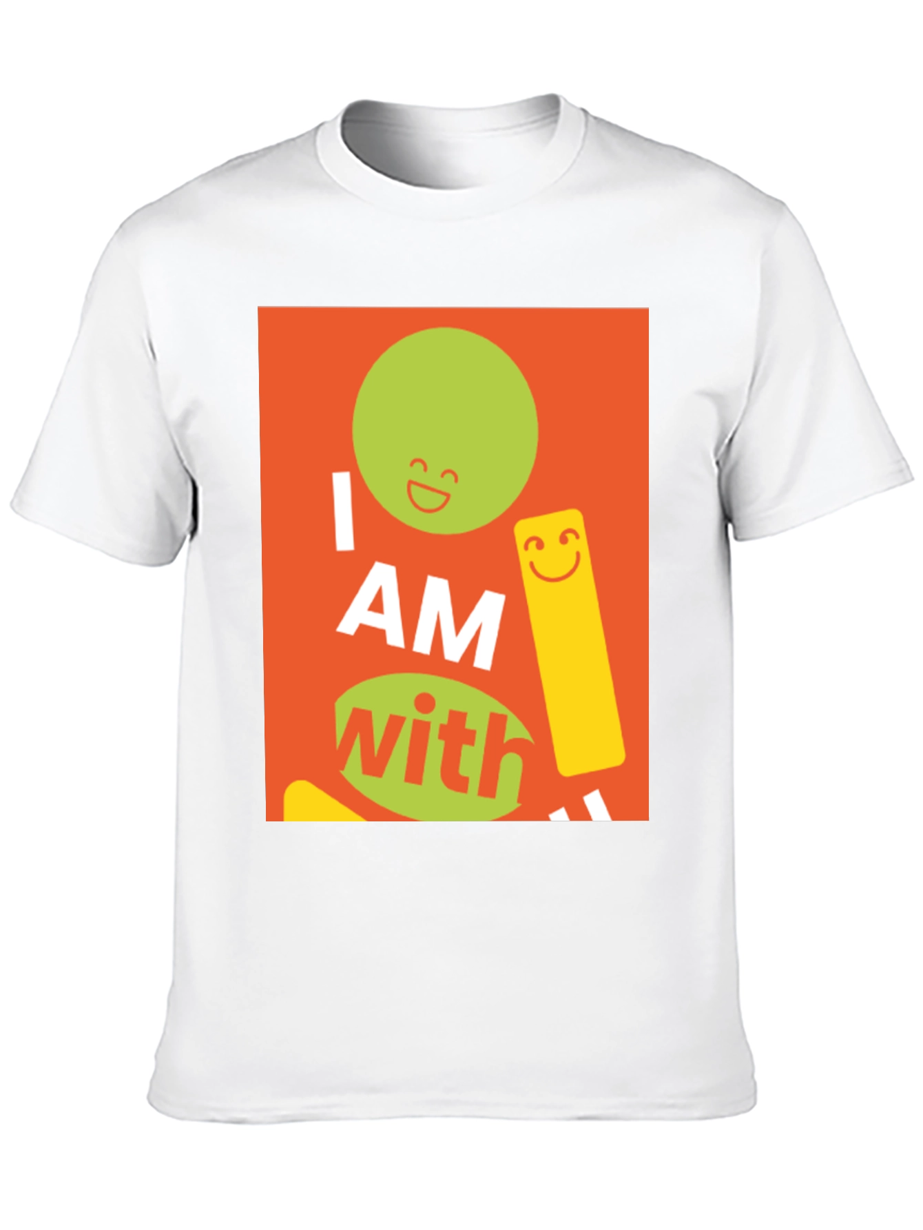 Black I AM With Smiley Graphic Tee view 10
