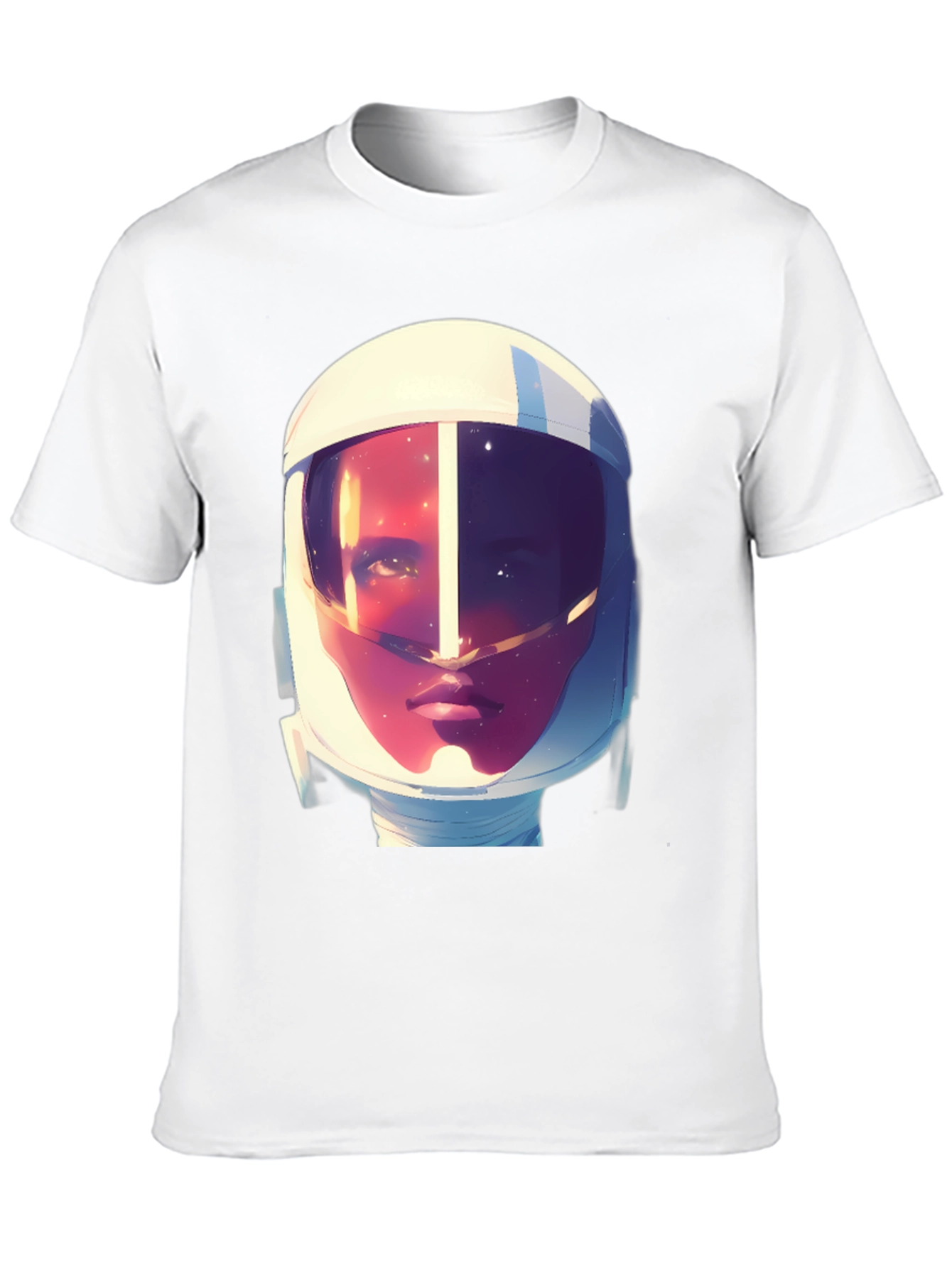 Black Astronaut Graphic Print Tee - Stylish Crew Neck T-Shirt view 10