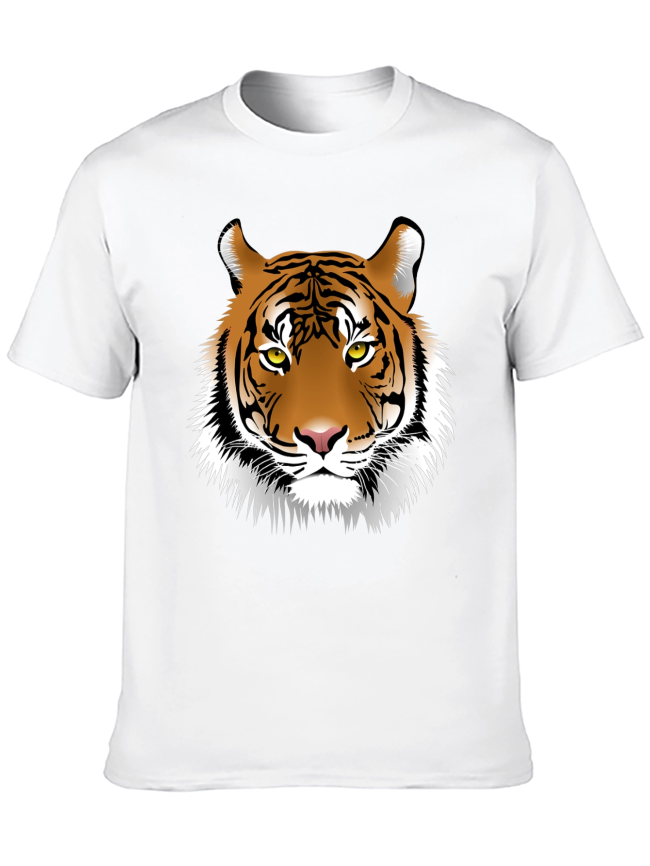 Black Tiger Graphic Print Crew Neck T-Shirt view 10