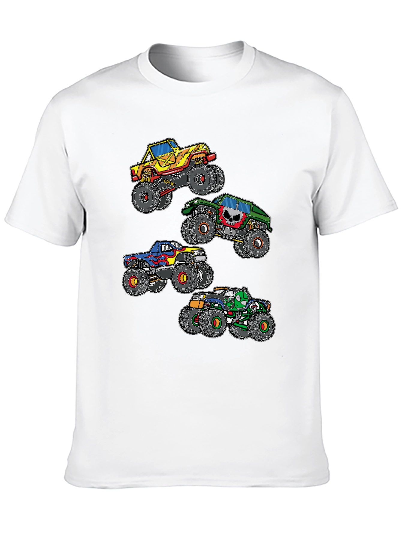 Black Monster Truck Graphic Black T-Shirt view 10