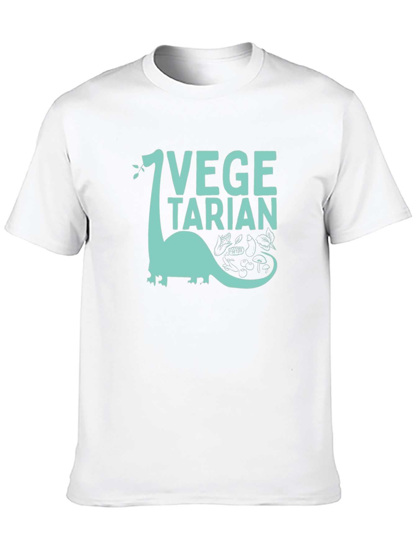 Black Vegetarian Dinosaur Graphic Tee view 10