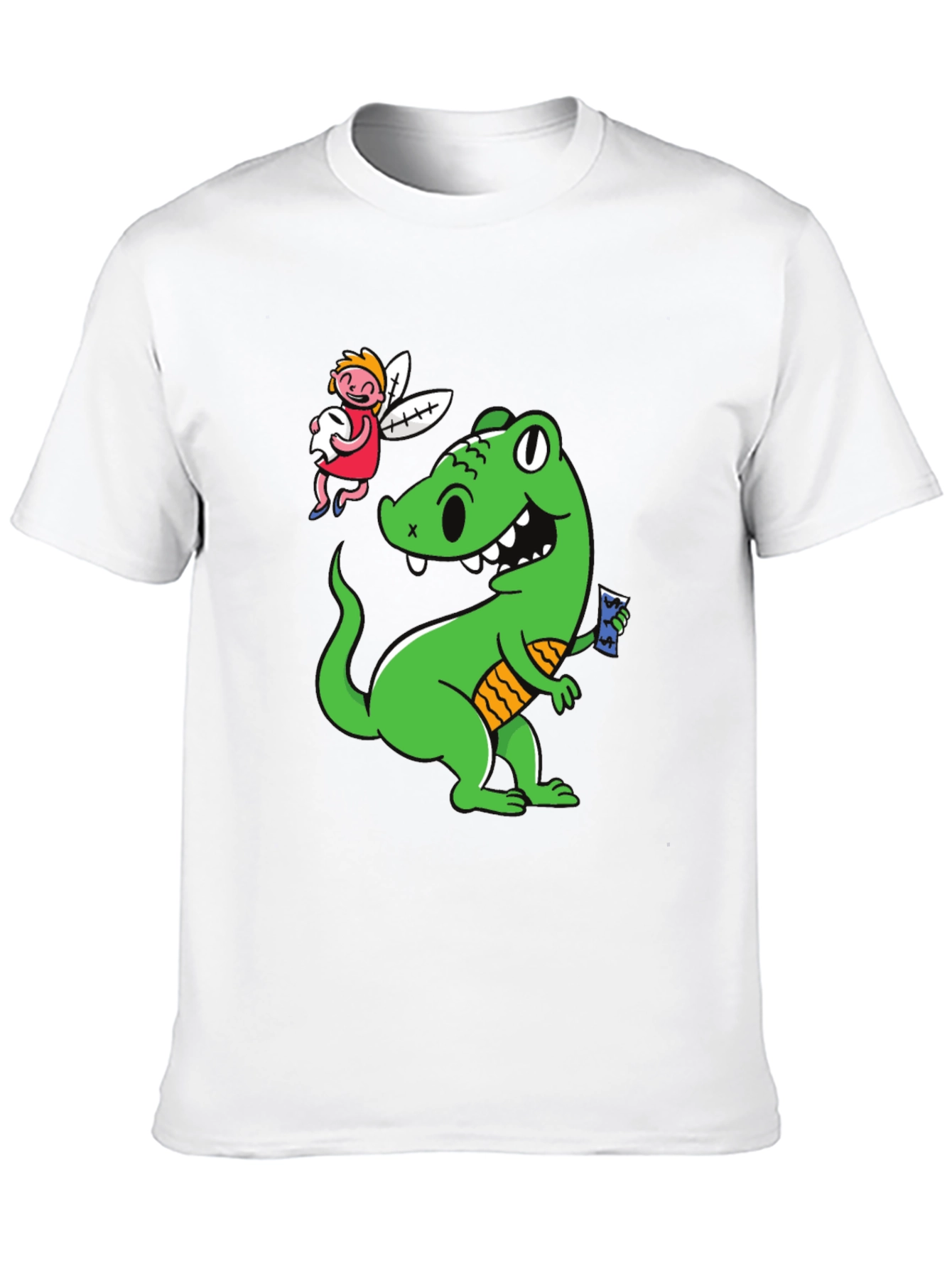 Black Dino & Tooth Fairy Graphic Tee view 10