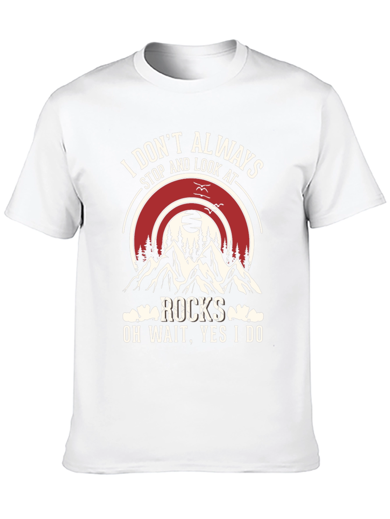 Black Rocks Graphic T-Shirt: Stop and Look Always! view 10
