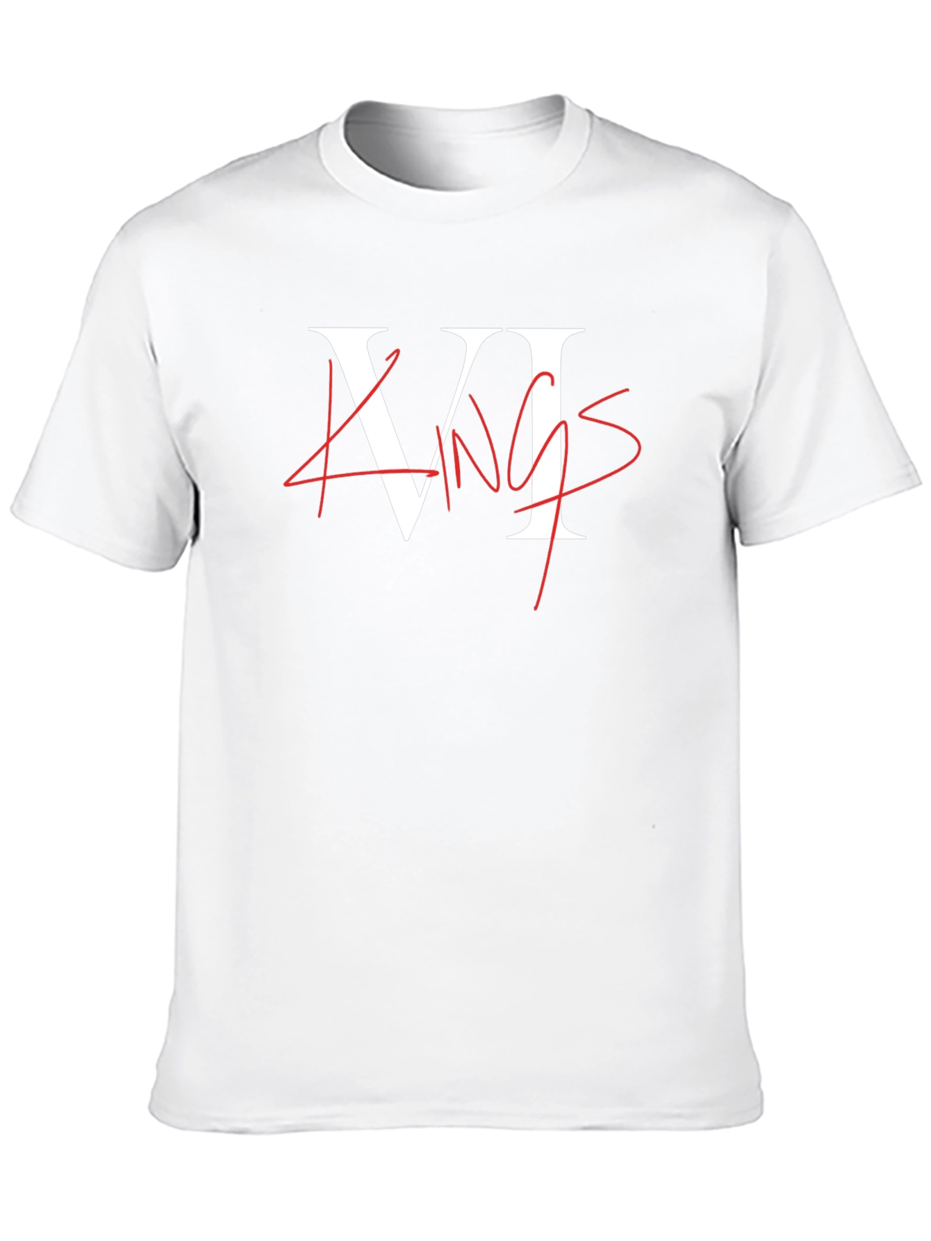Black VI Kings Graphic Tee - Black Crew Neck T-Shirt view 10