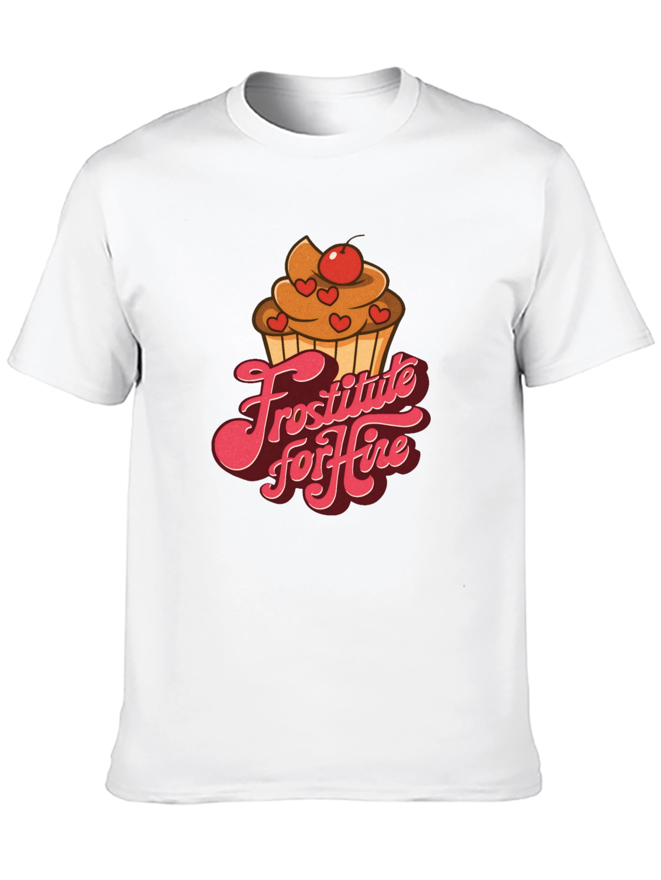 Black Frostitute For Hire Black T-Shirt Cupcake Dessert view 10