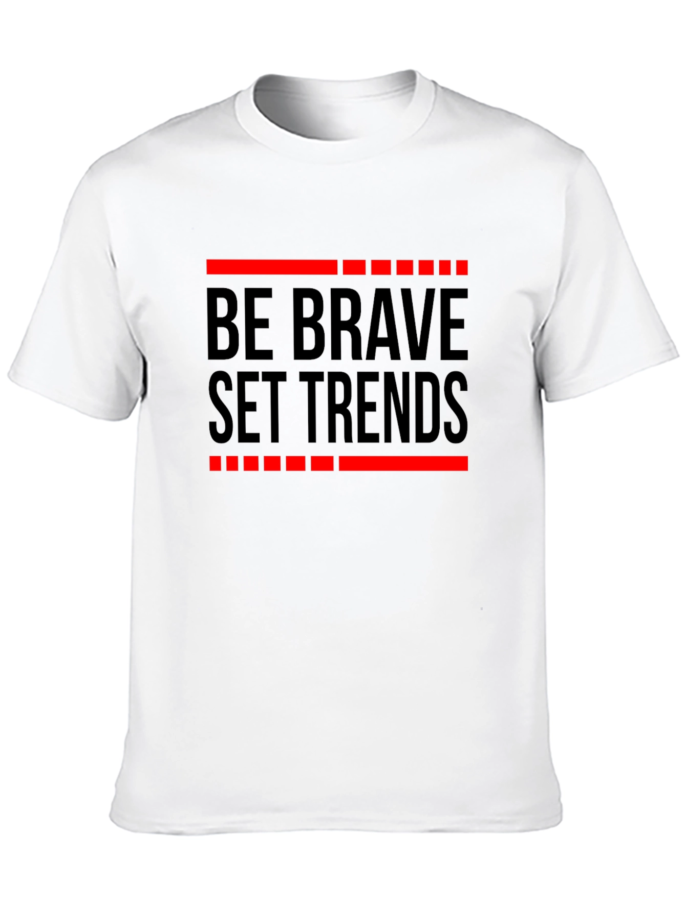 Black Be Brave Set Trends Graphic Tee - Black view 10