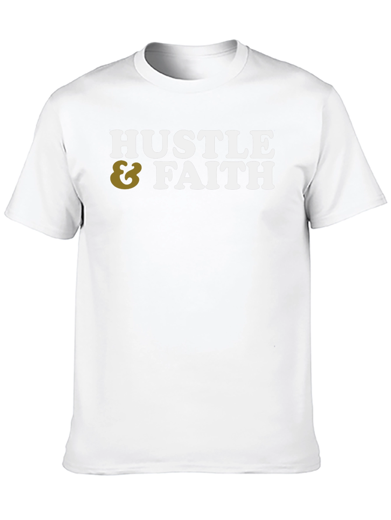 Black Hustle & Faith Graphic Tee - Casual Cotton T-Shirt view 10