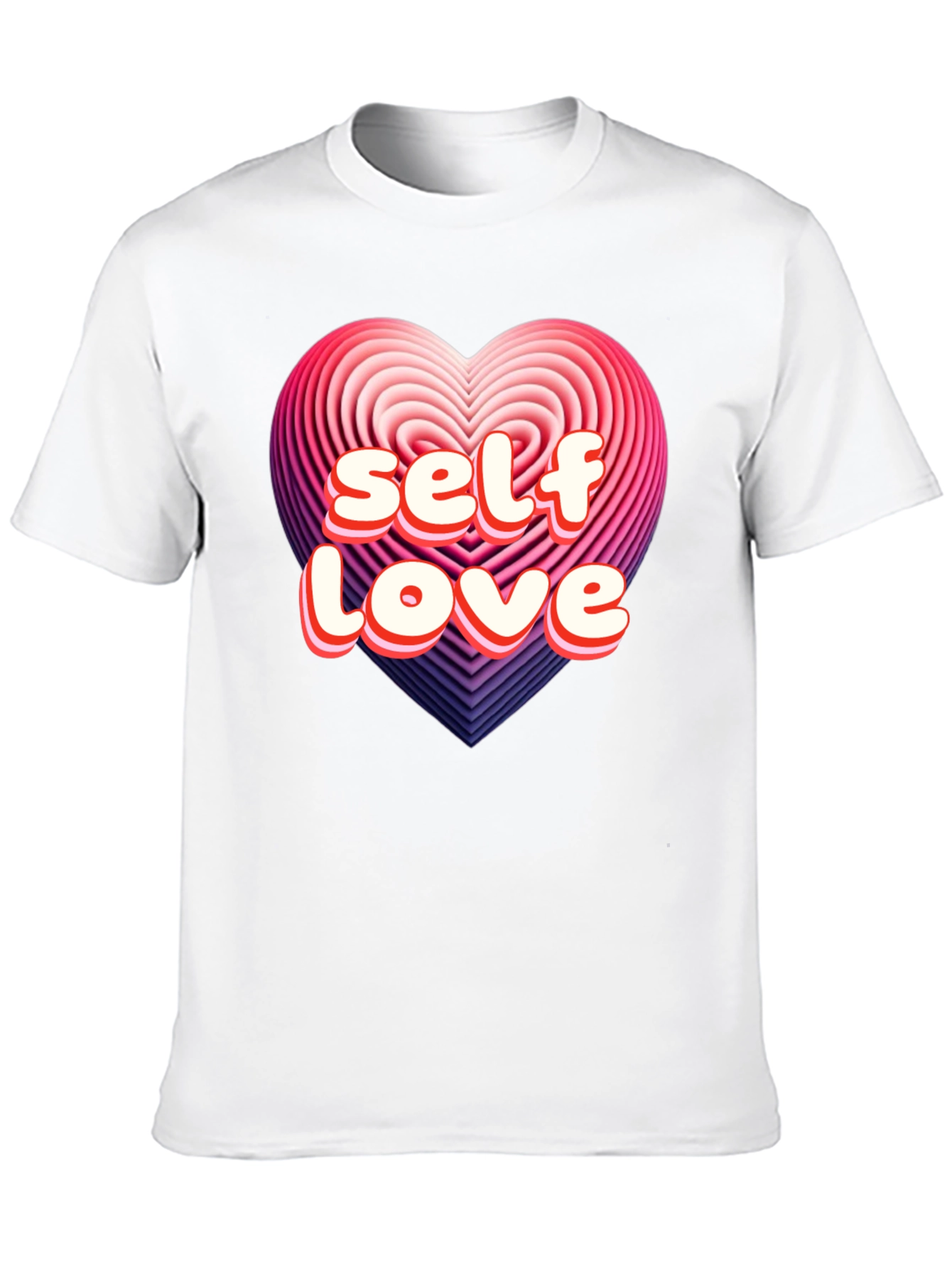 Black Self Love Heart Graphic Tee - Stylish Comfort view 10