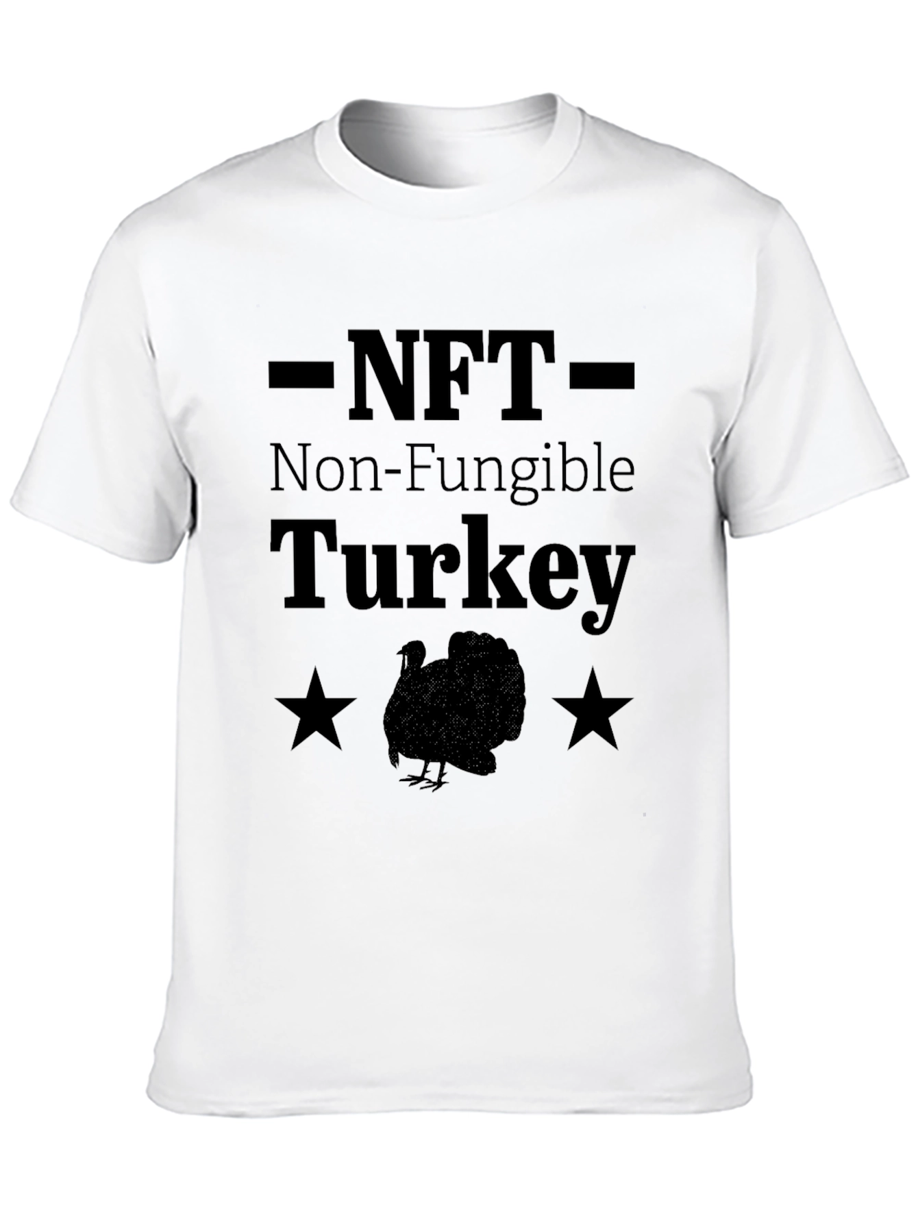 Black NFT Non-Fungible Turkey Graphic Tee view 10
