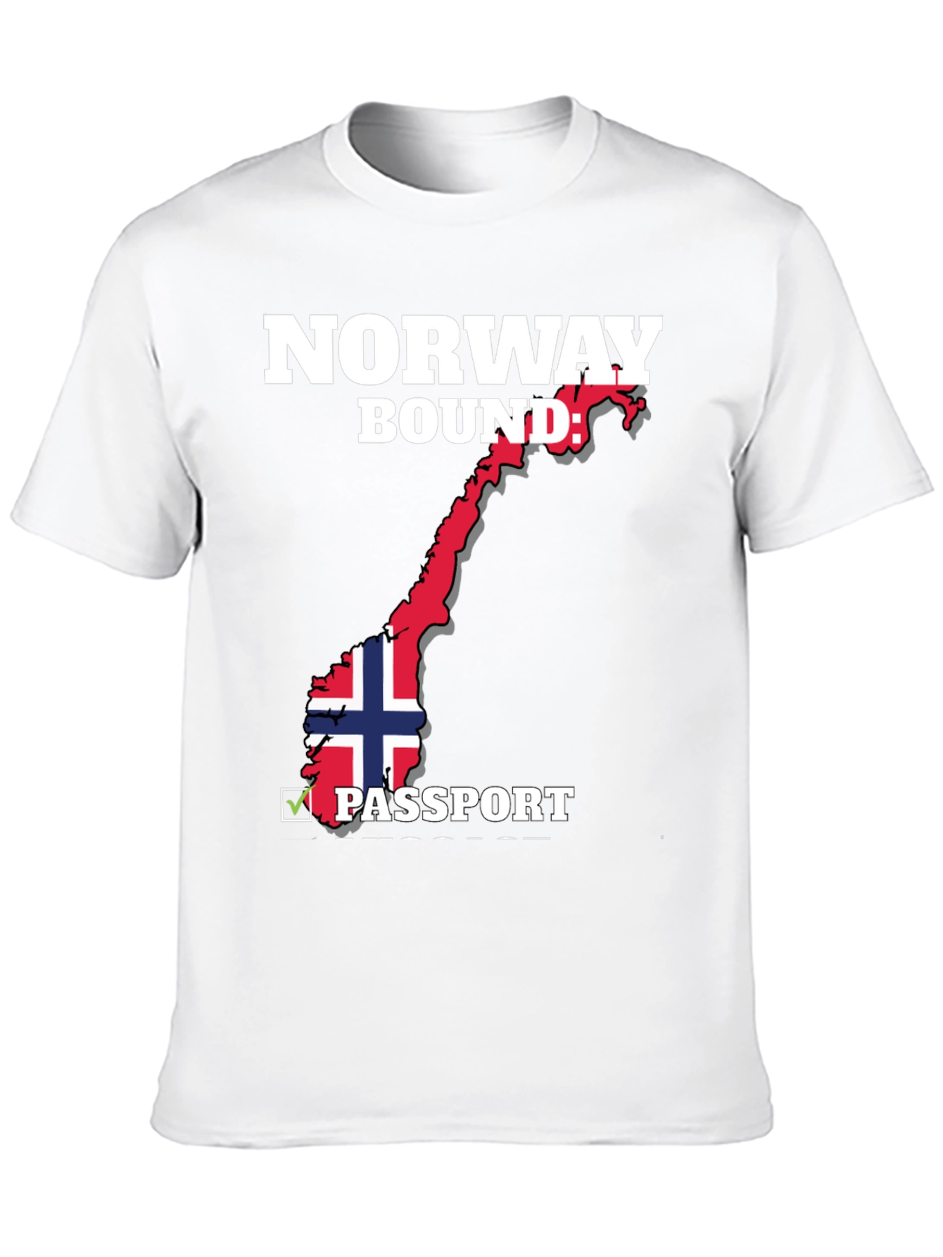 Norway Bound Passport T-Shirt - Black - 10
