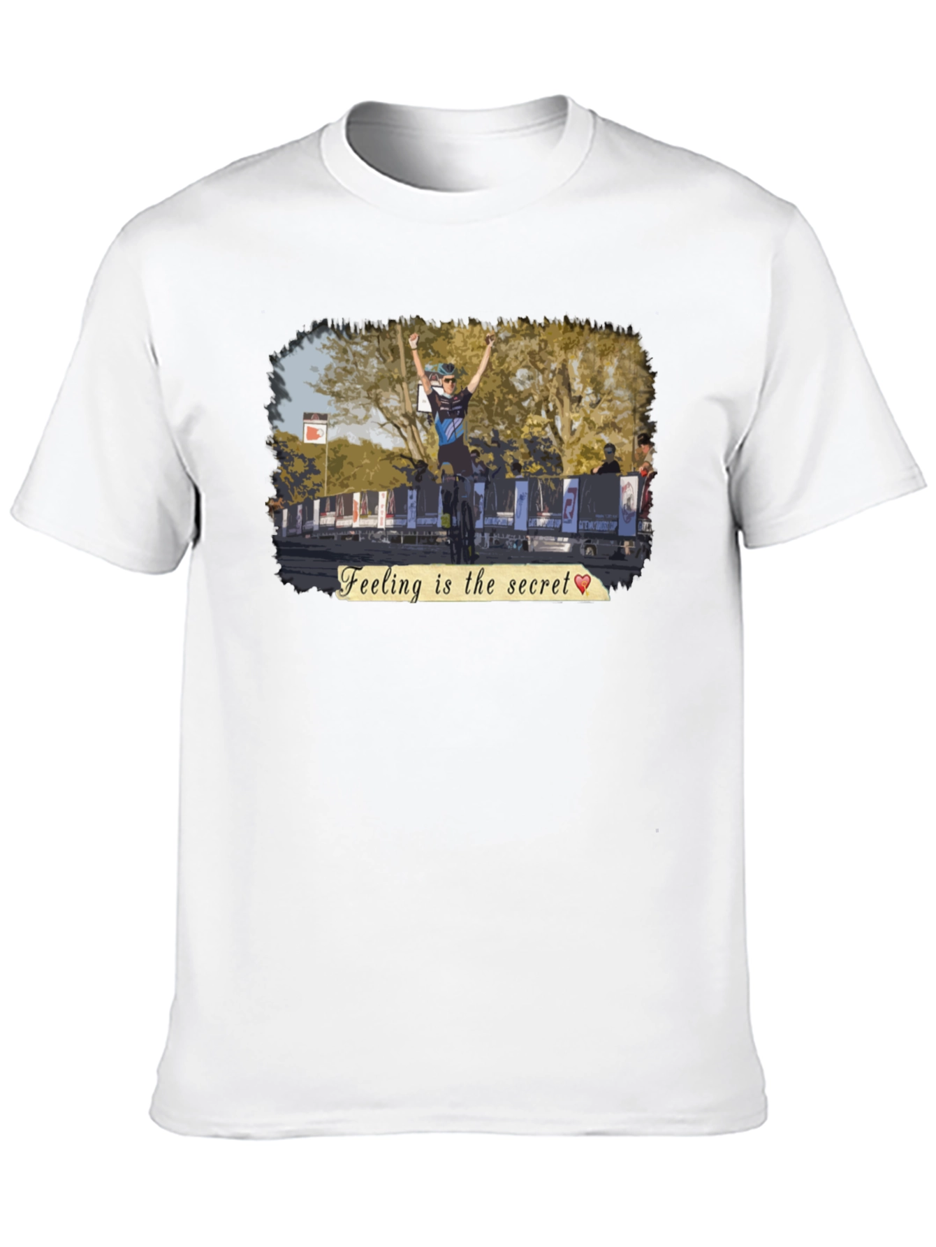 Black Feeling is the Secret T-Shirt - Cyclist Victory Design view 10