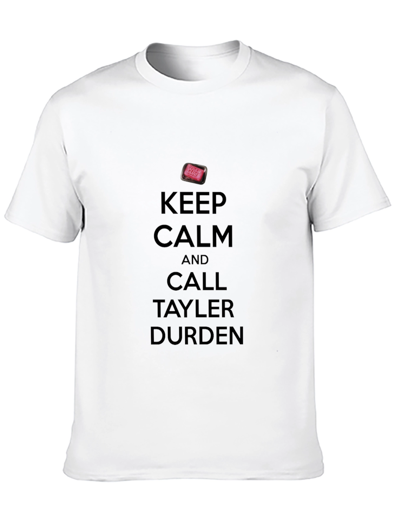 Black Keep Calm & Call Tayler Durden Black T-Shirt view 10
