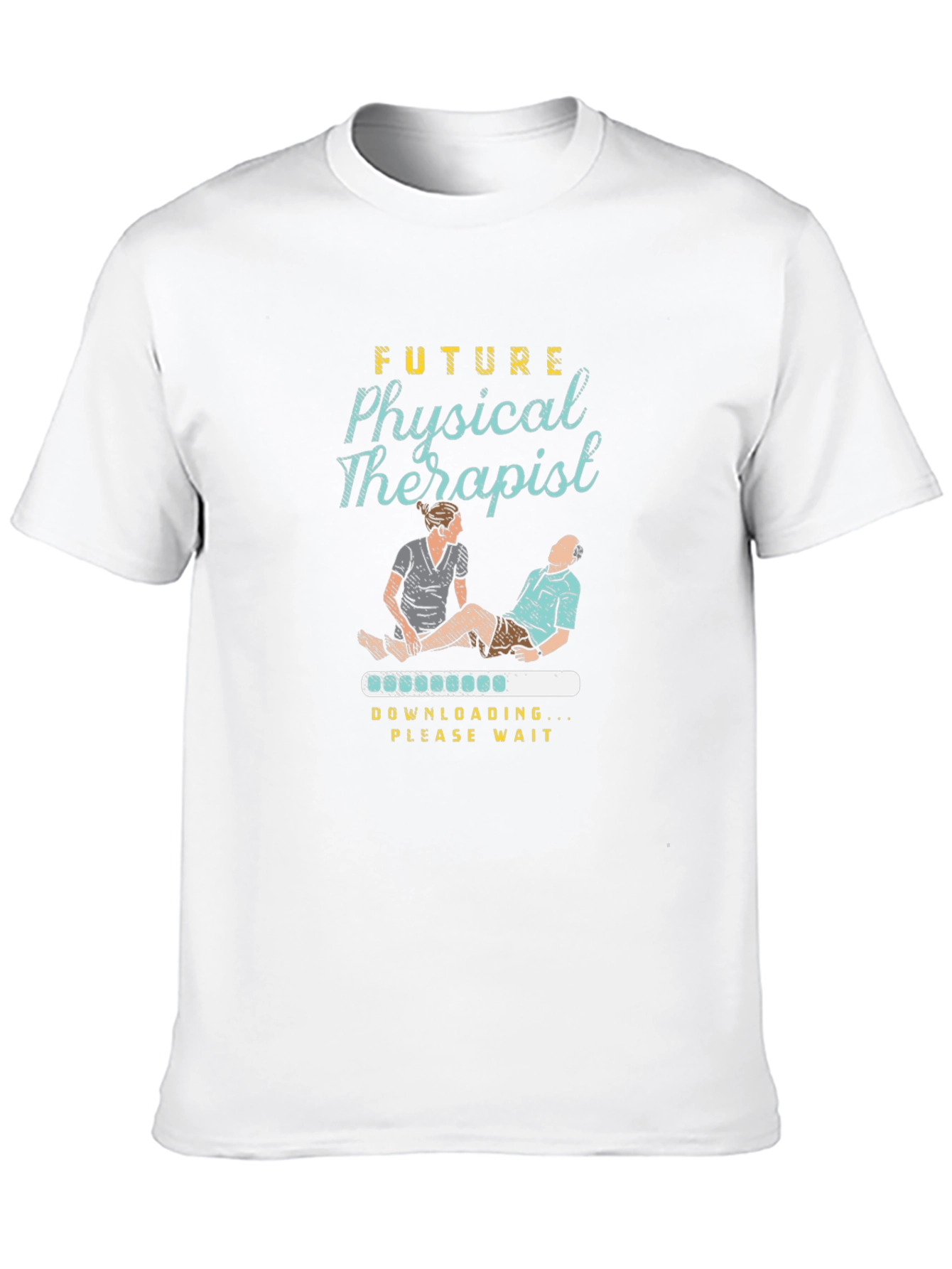 Black Future Physical Therapist Novelty T-Shirt view 10