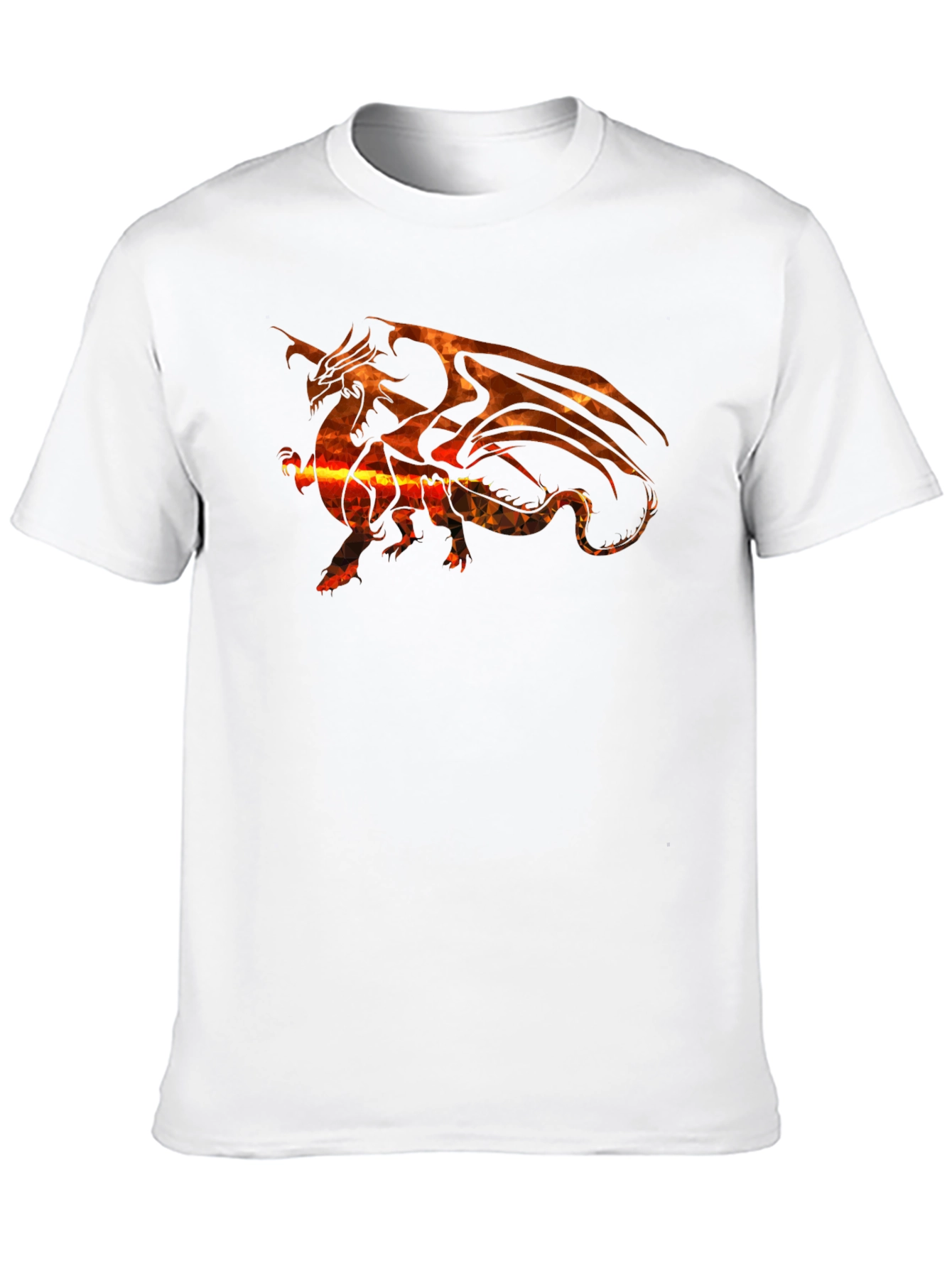 Black Fiery Dragon Graphic Tee - Black view 10