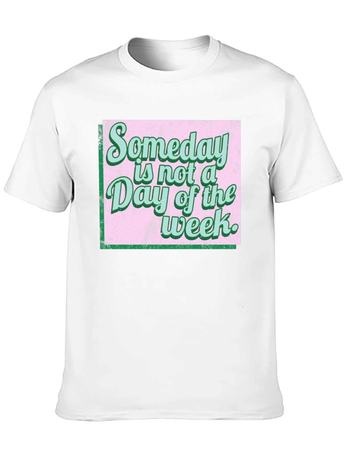 Black Someday Motivational T-Shirt view 10