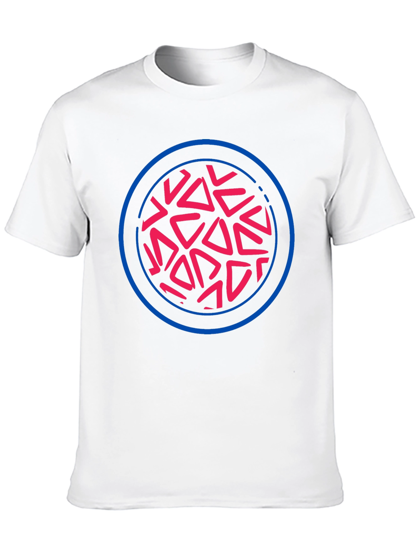 Abstract Circle Graphic Tee - Black - 10