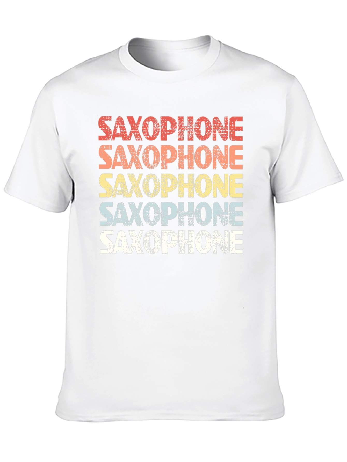 Black Retro Saxophone T-Shirt for Music Lovers view 10