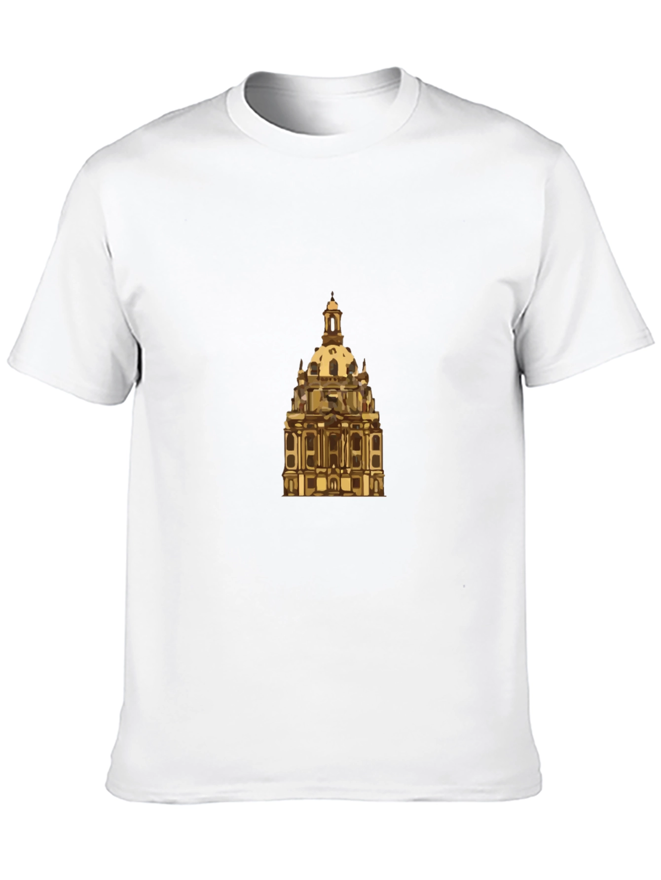 Black Dresden Frauenkirche Graphic Tee - Black Cotton Casual Shirt view 10