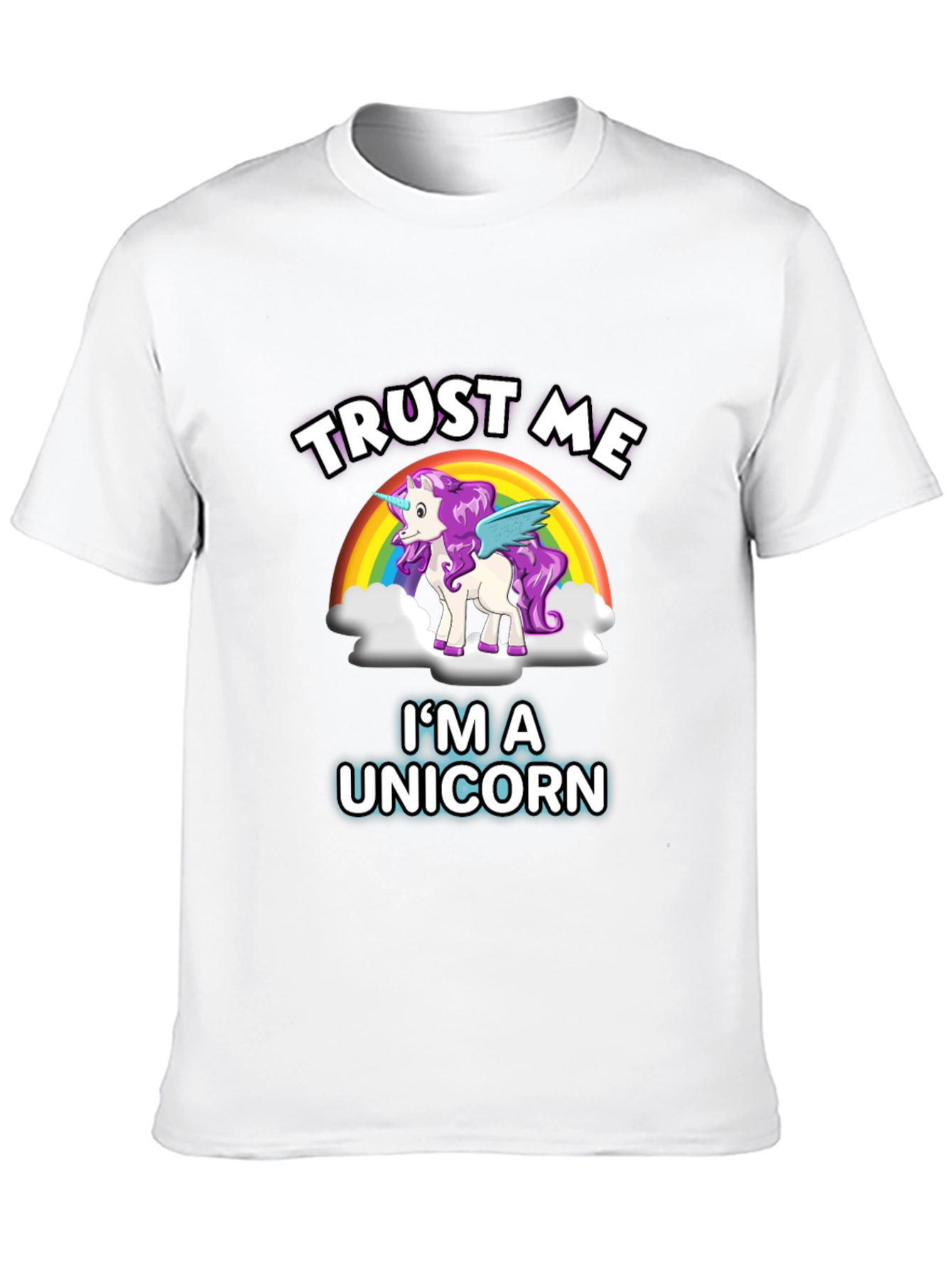 Black Trust Me I'm A Unicorn T-Shirt view 10
