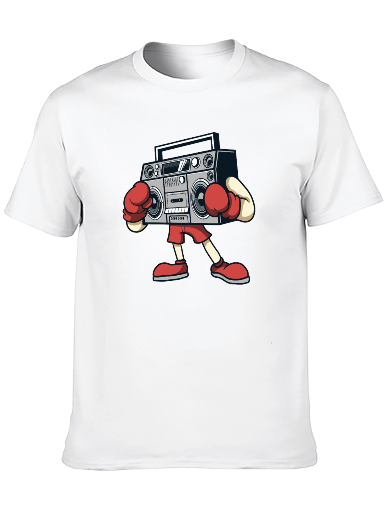 Black Boombox Boxer Graphic Tee - Black view 10