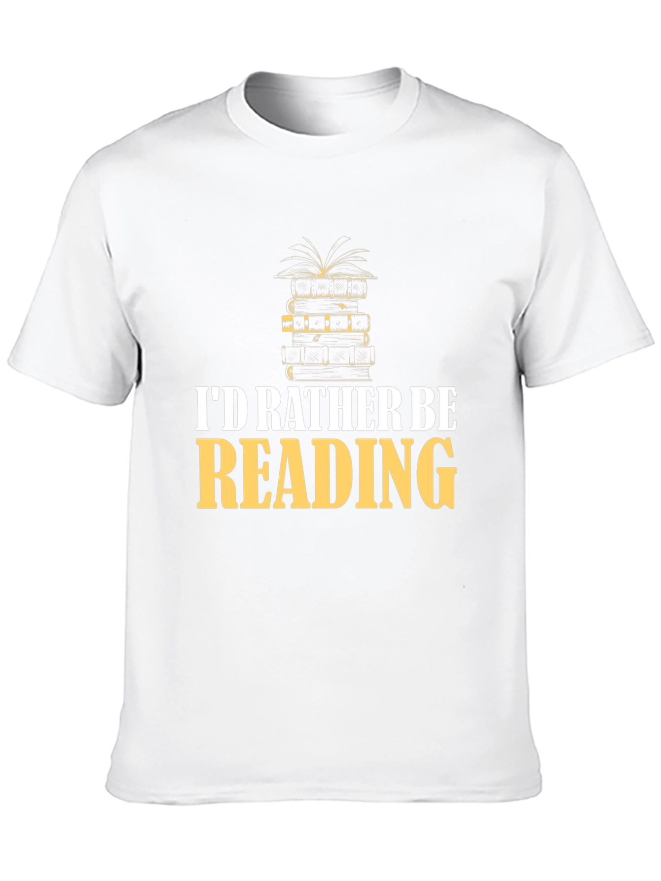 Black I'd Rather Be Reading T-Shirt view 10