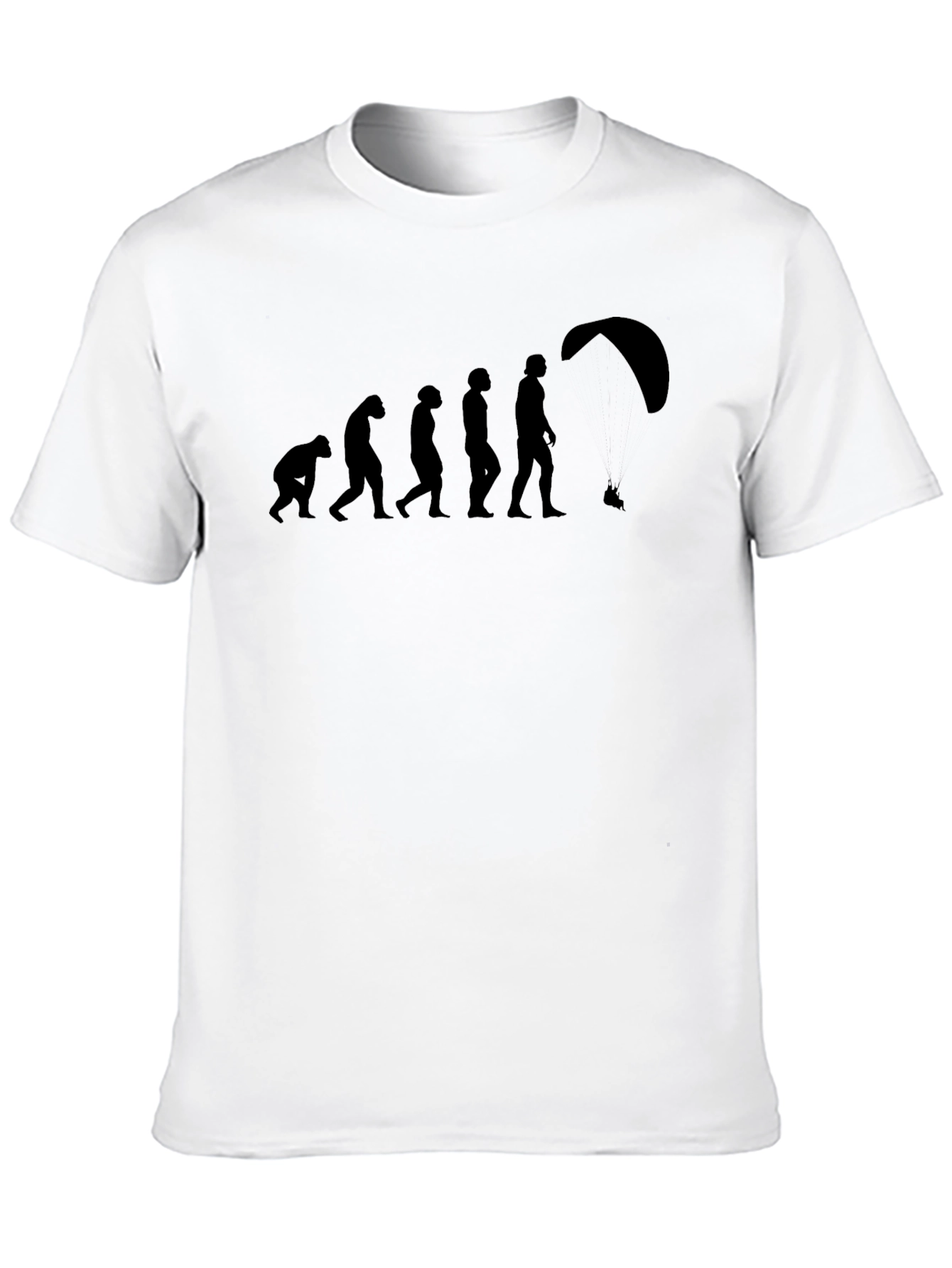 Black Evolution of Flight T-Shirt - Black, Fun Design view 10