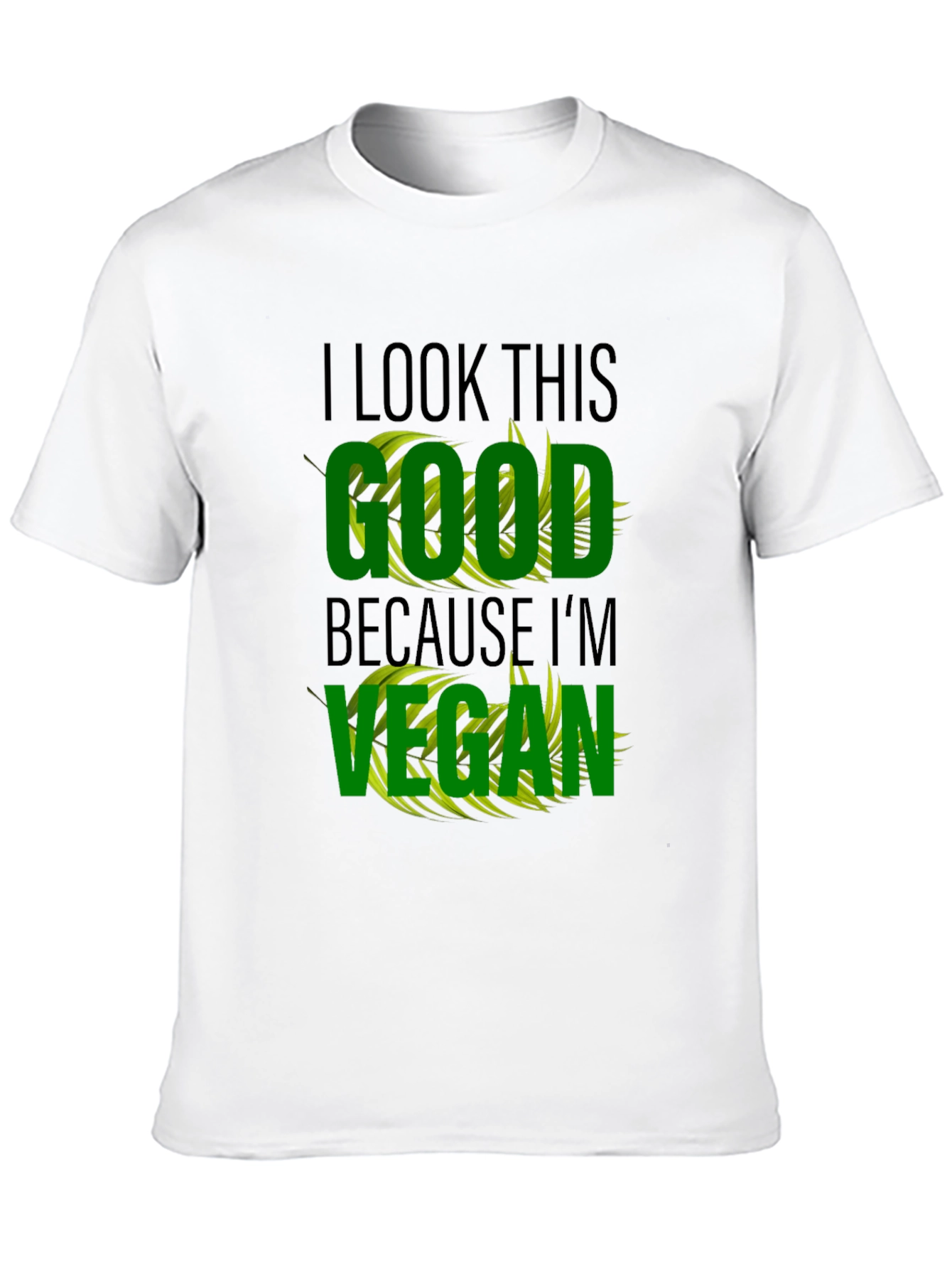 Black Vegan Lifestyle T-Shirt - I Look This Good view 10