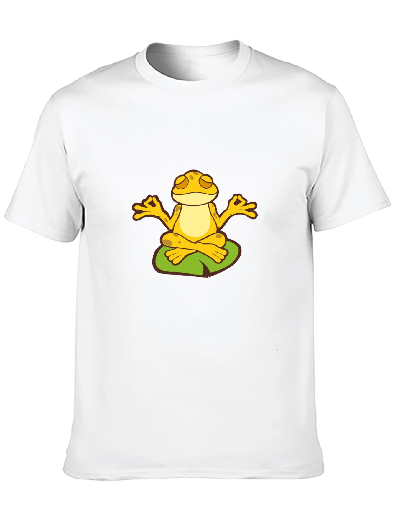 Black Zen Frog Meditating T-Shirt - Peaceful Yoga Tee view 10