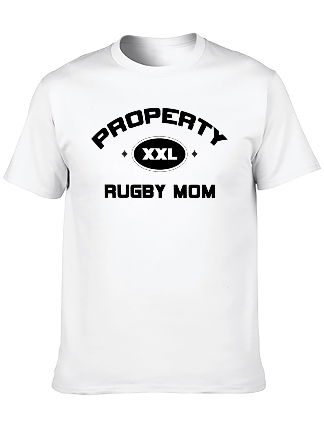 Black Rugby Mom T-Shirt - XXL Size view 10