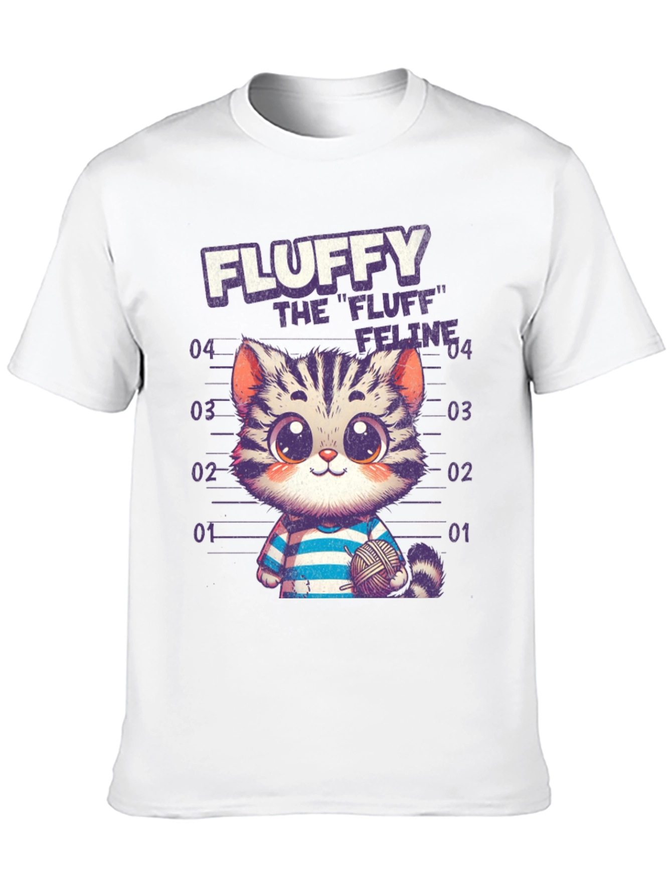 Black Fluffy Feline Graphic Tee - Soft Cotton Blend view 10