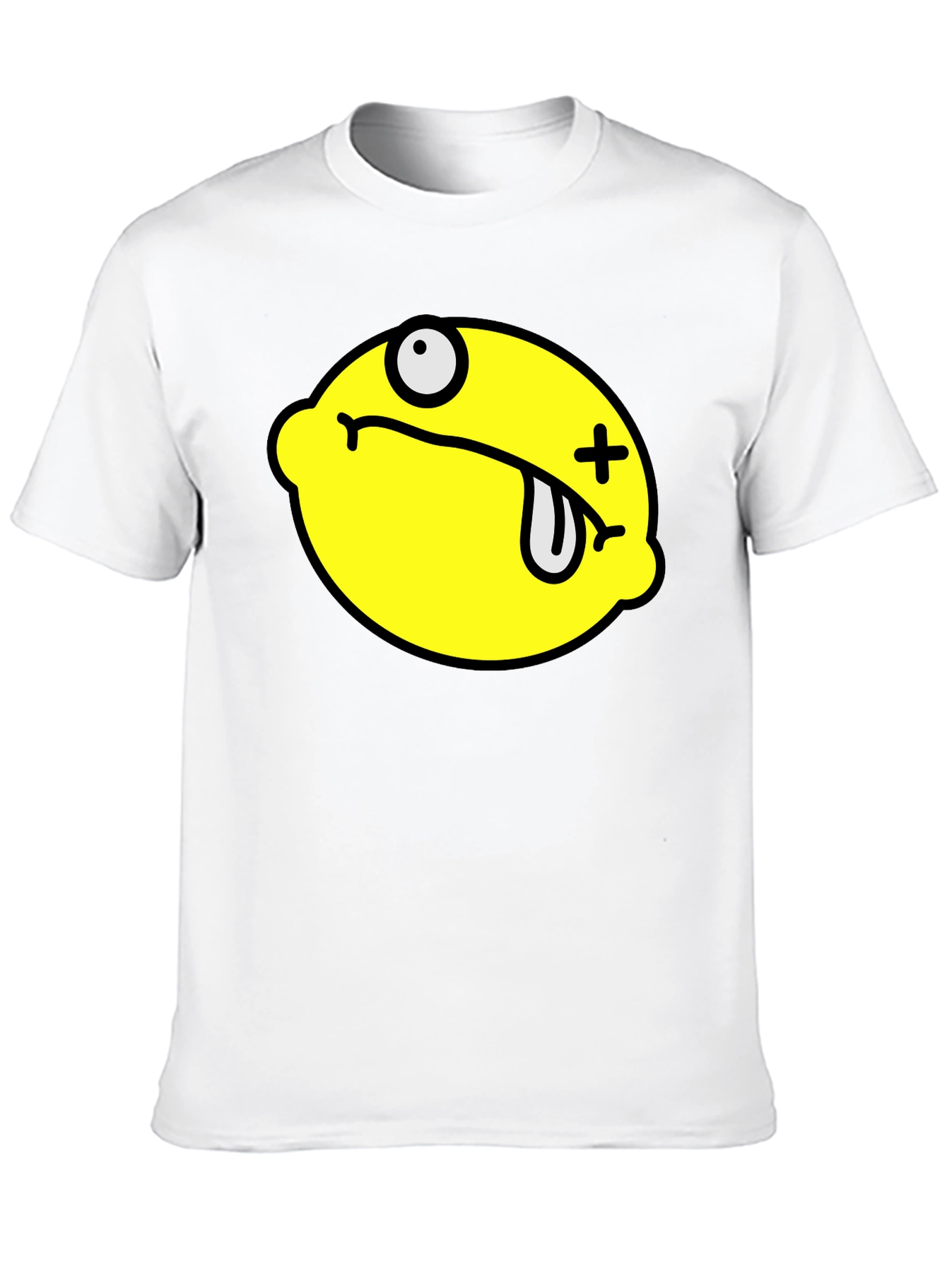 Black Funny Dead Lemon Graphic T-Shirt - Black view 10