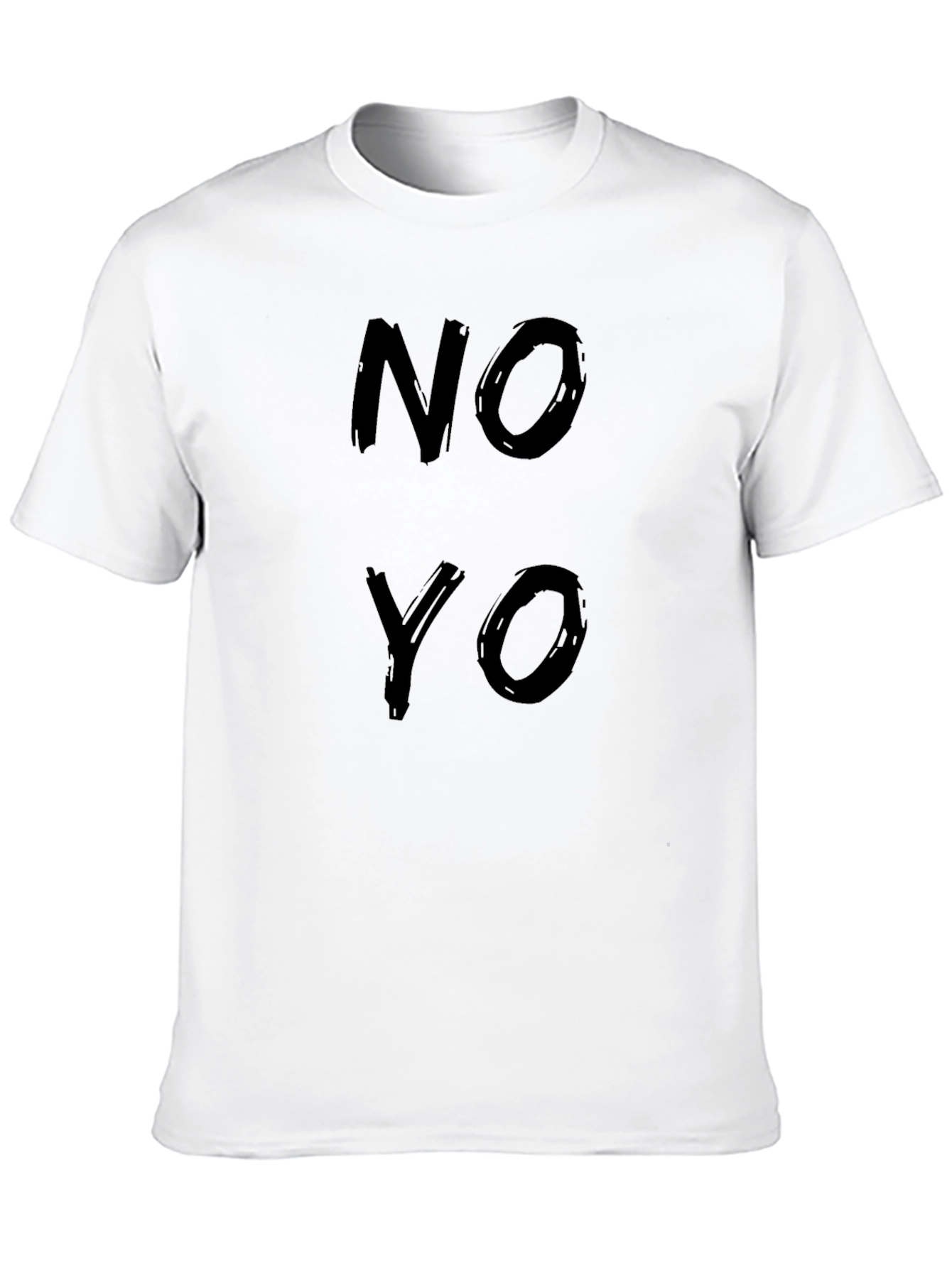 Black NO YO Graphic Tee - Black Cotton Casual Shirt view 10