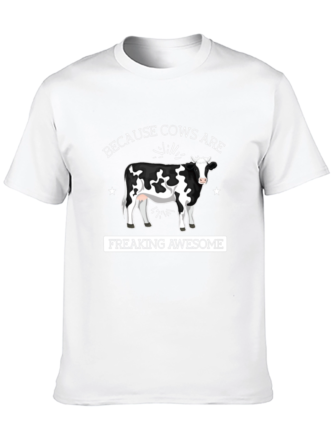 Black Cows are Awesome Graphic Tee - Black view 10