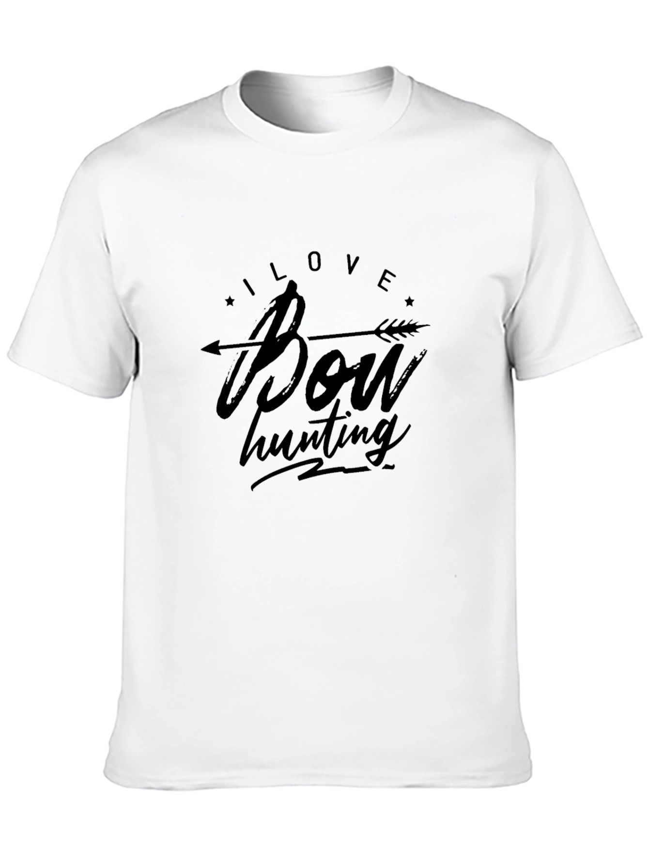 Black I Love Bow Hunting Black T-Shirt view 10