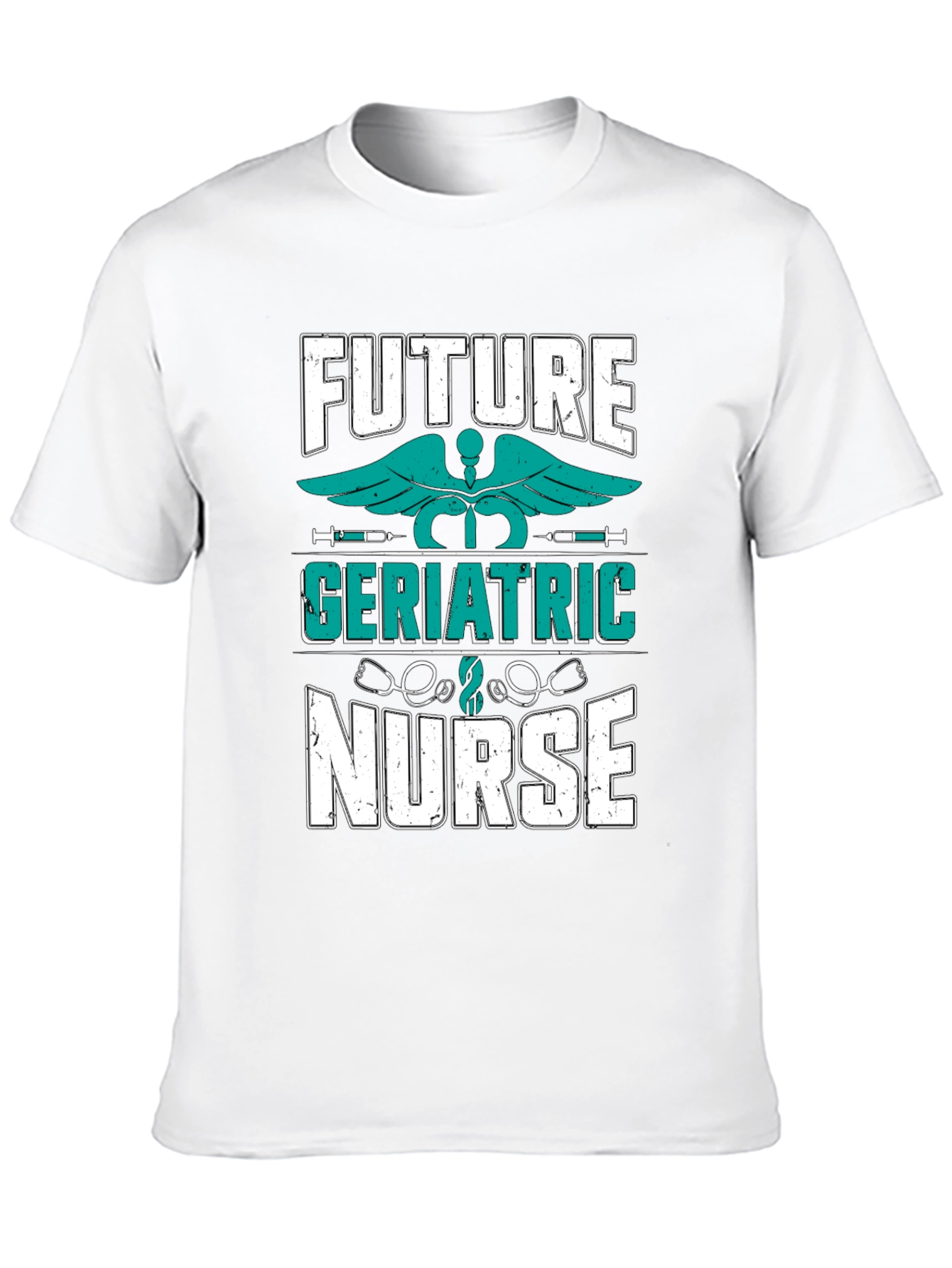Black Future Geriatric Nurse T-Shirt - Medical Profession Apparel view 10
