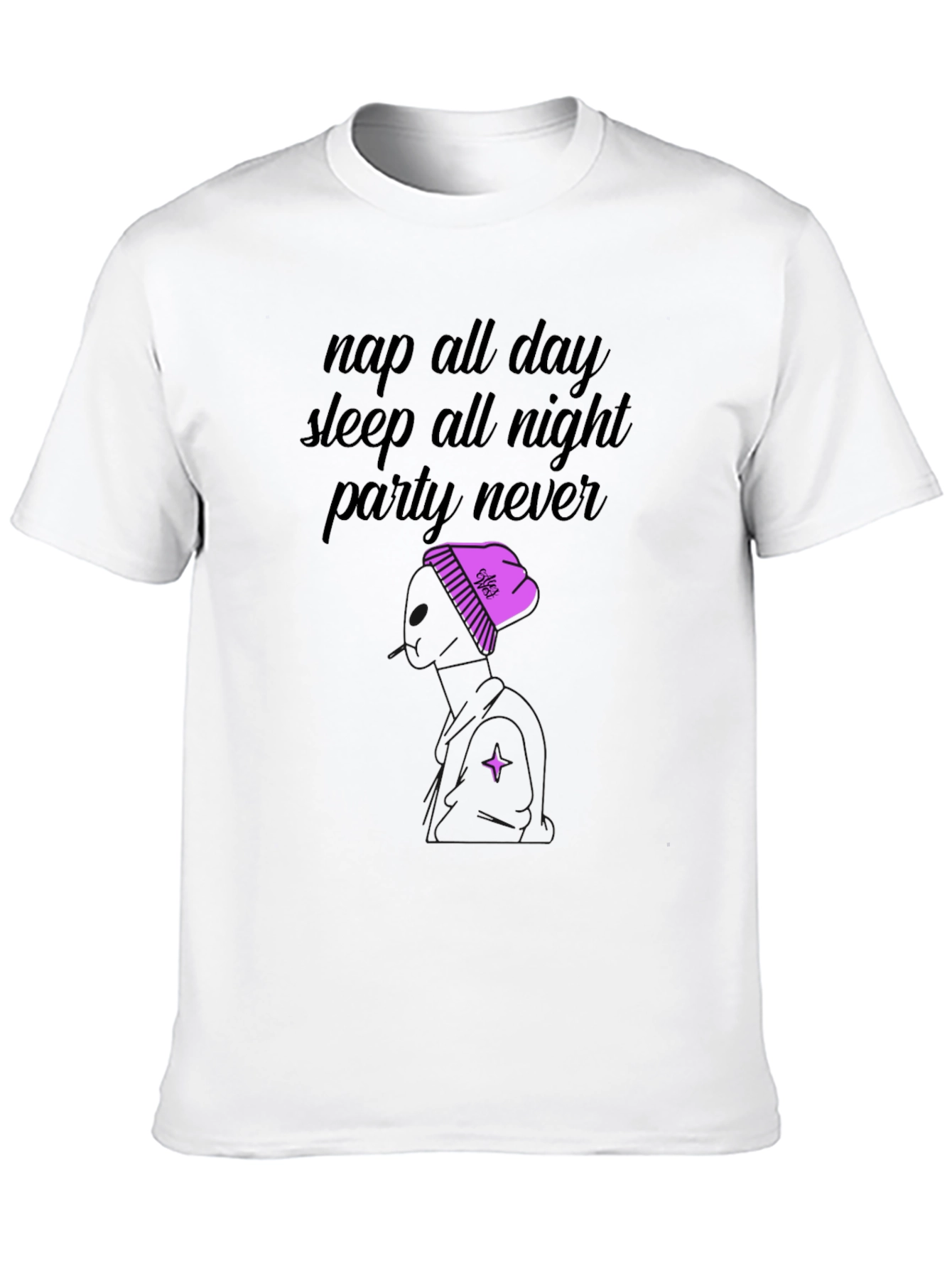 Black Nap All Day Graphic T-Shirt view 10