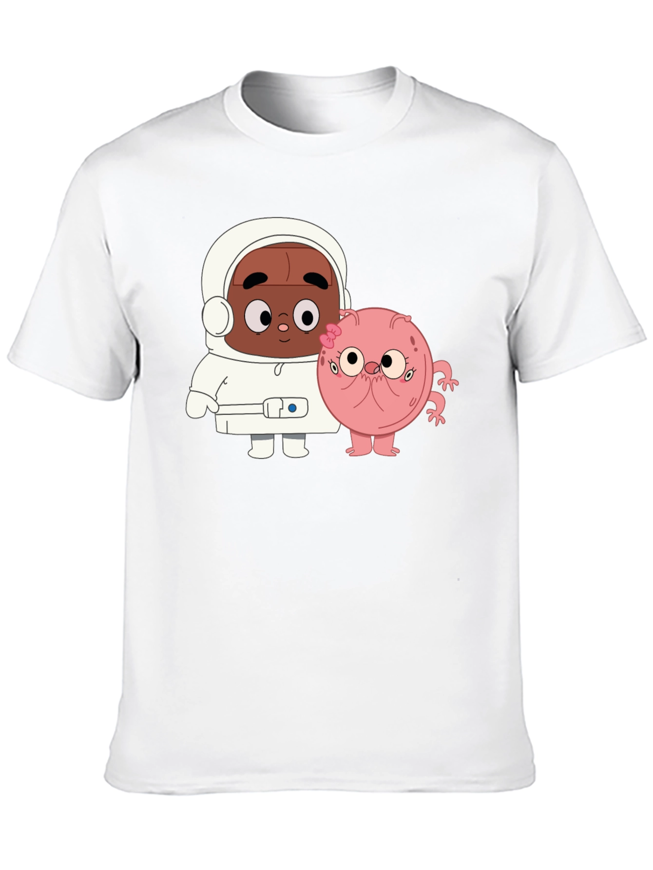 Black Cartoon Character Black T-Shirt view 10