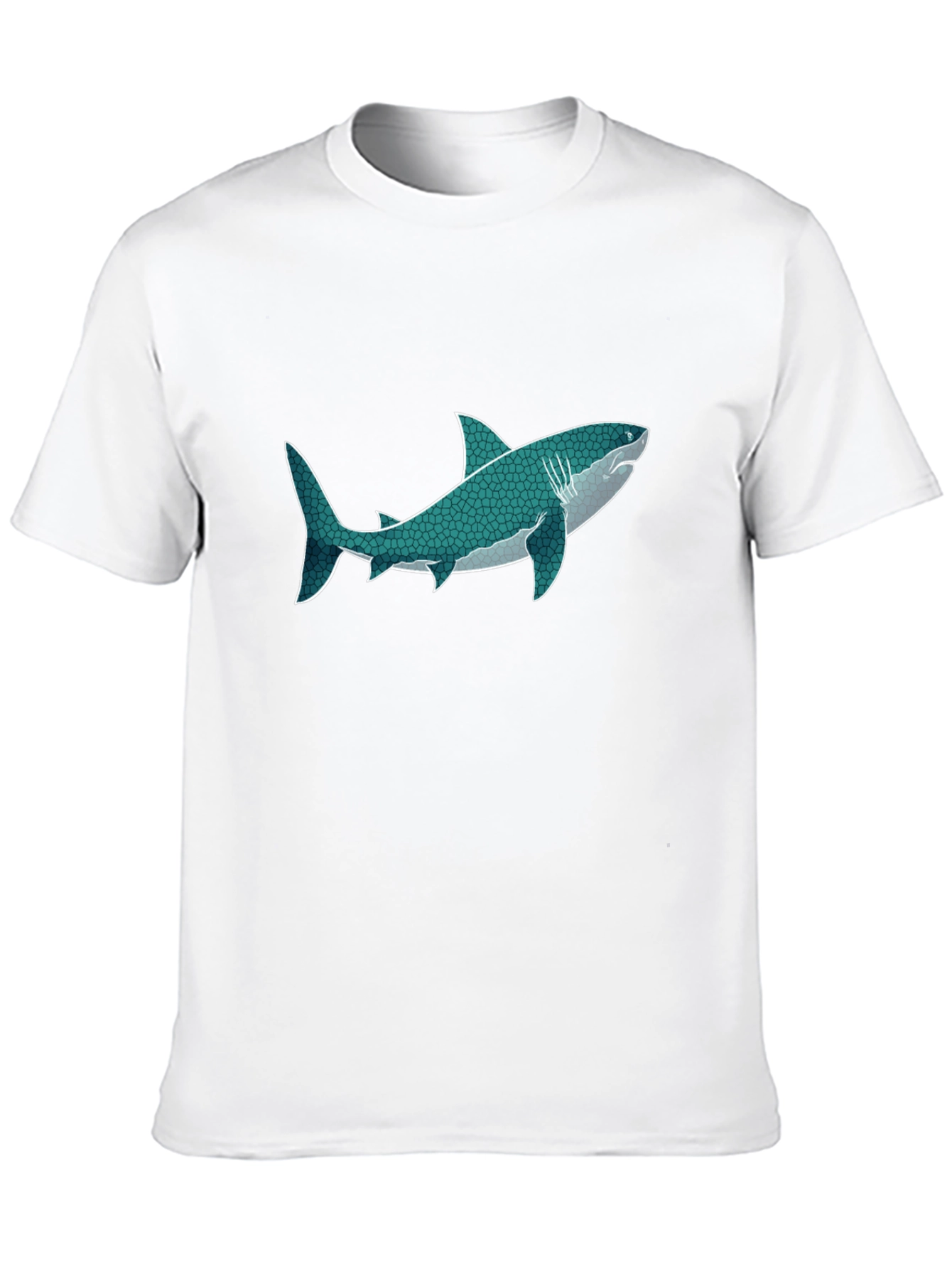 Black Shark Graphic Print Black T-Shirt view 10