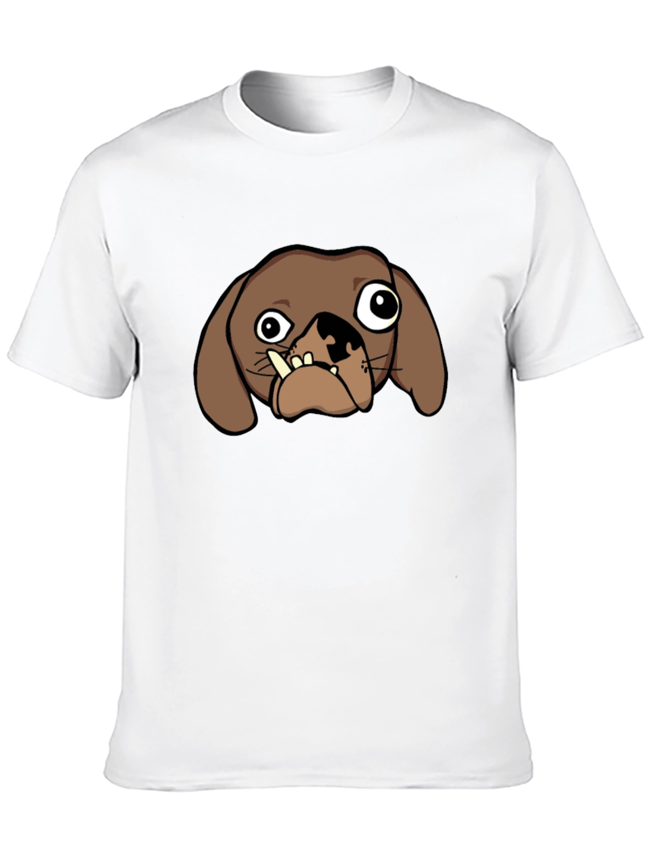 Black Funny Dog Graphic Tee - Black view 10