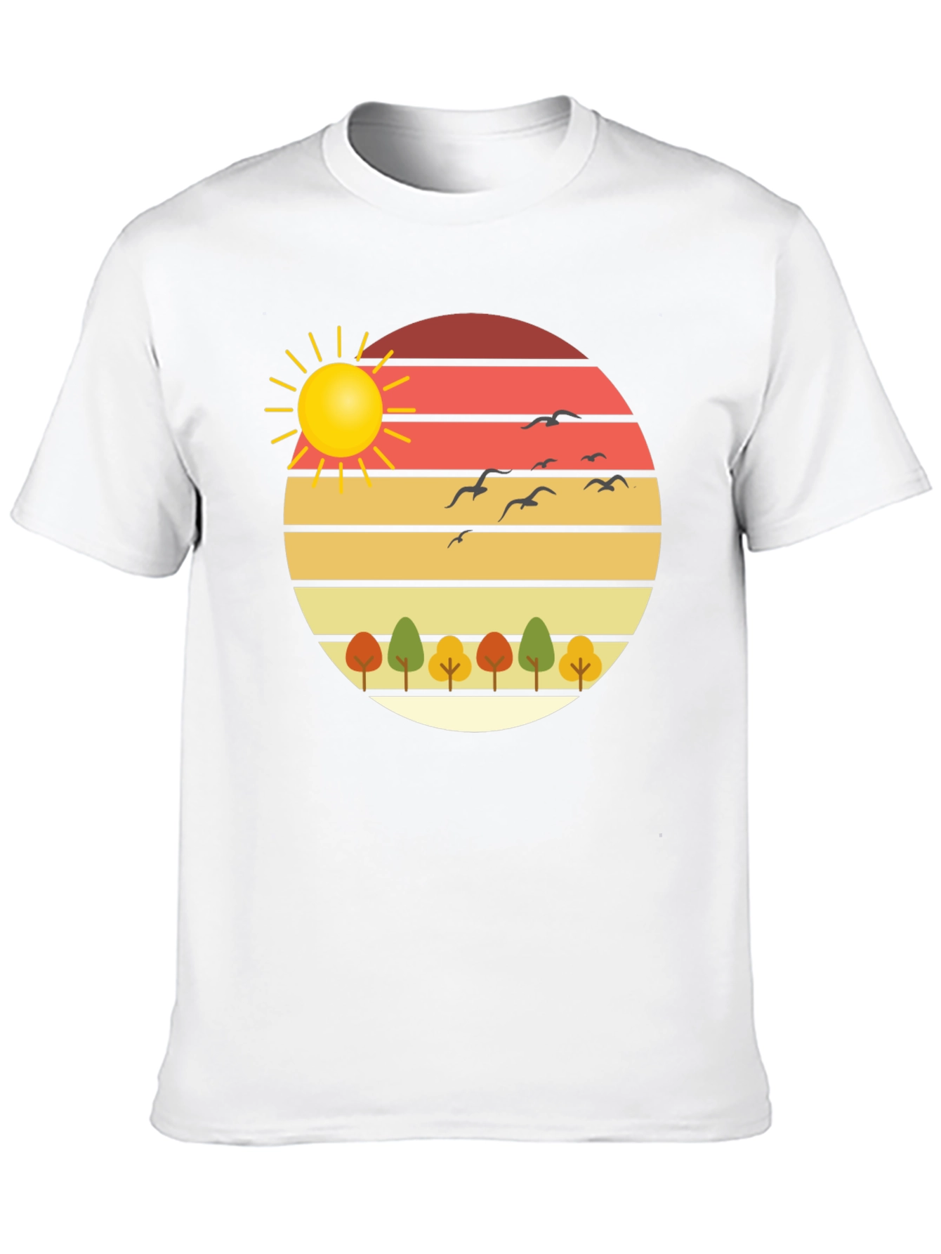 Black Nature Sunset Graphic Tee - Stylish Comfort view 10