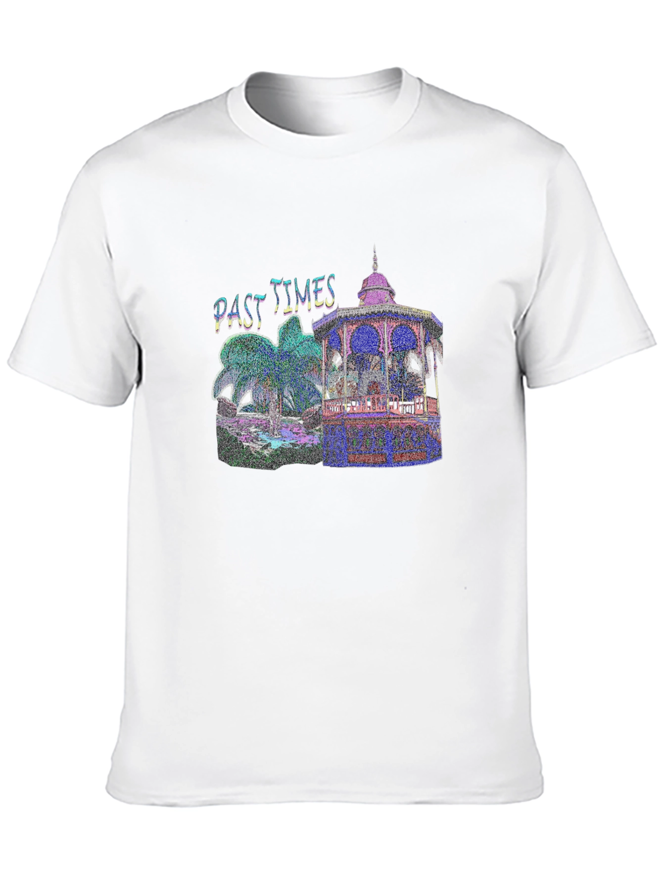 Black Past Times Retro T-Shirt view 10