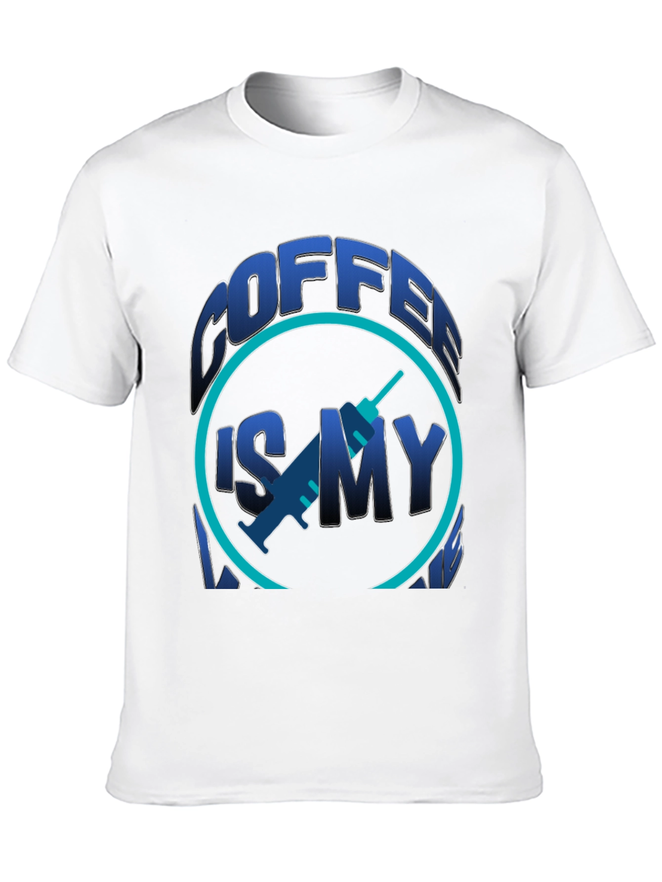 Black Coffee is My Vaccine Black Graphic Tee view 10