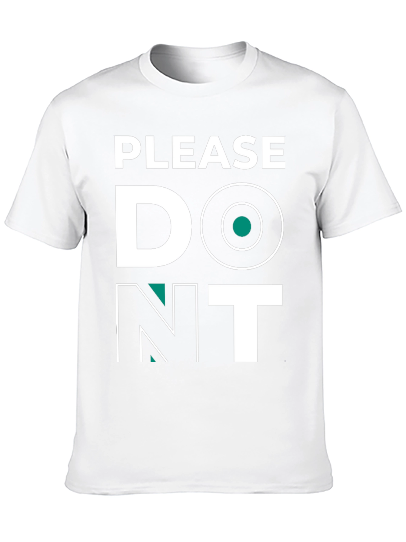 Black Please Don't T-Shirt - Funny Graphic Tee view 10