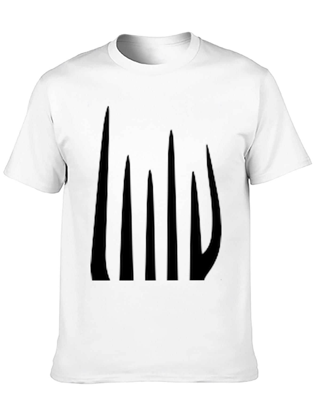Black Abstract Black Graphic Tee - Men's Casual Style view 10