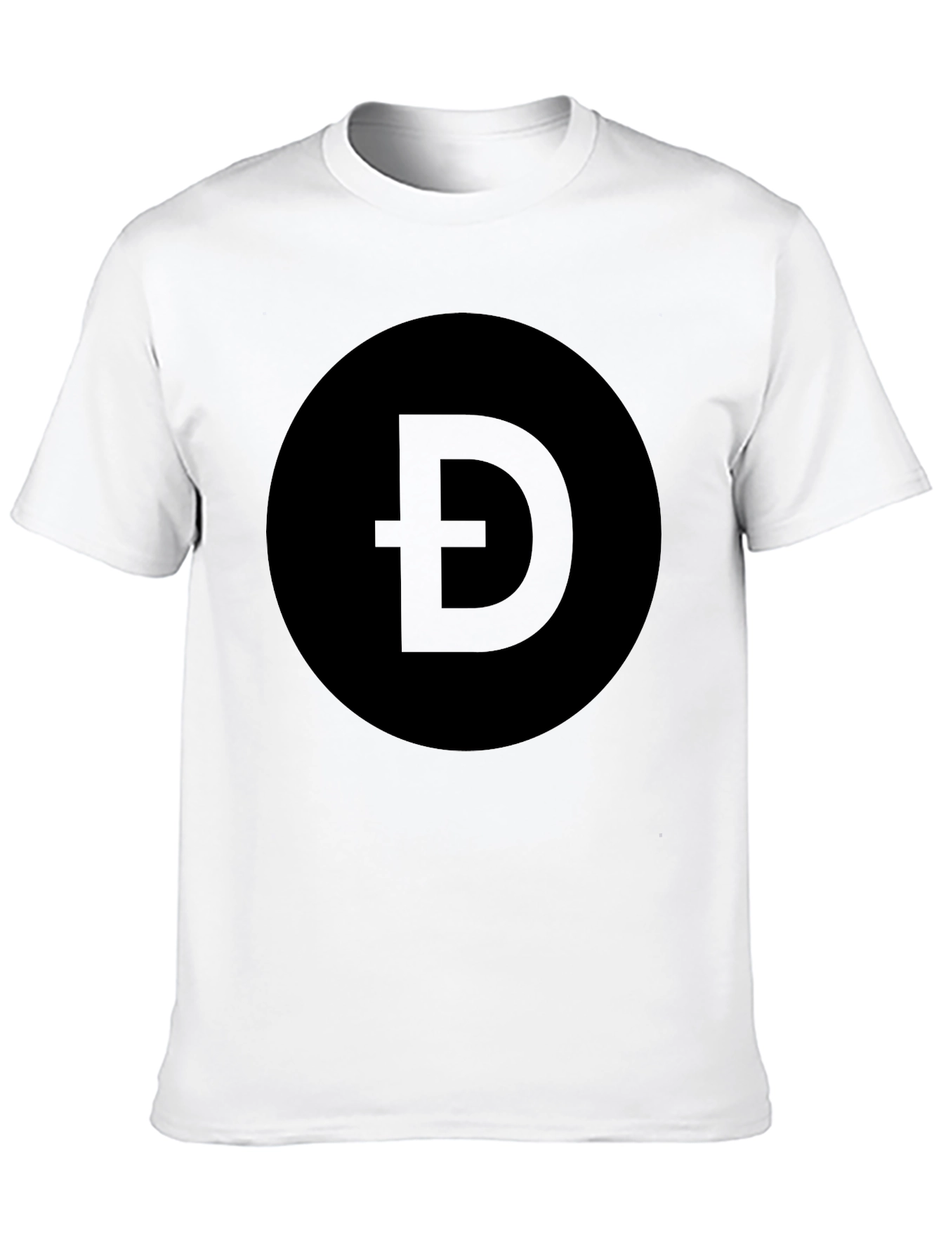Black Black T-Shirt with Crypto Symbol Graphic view 10