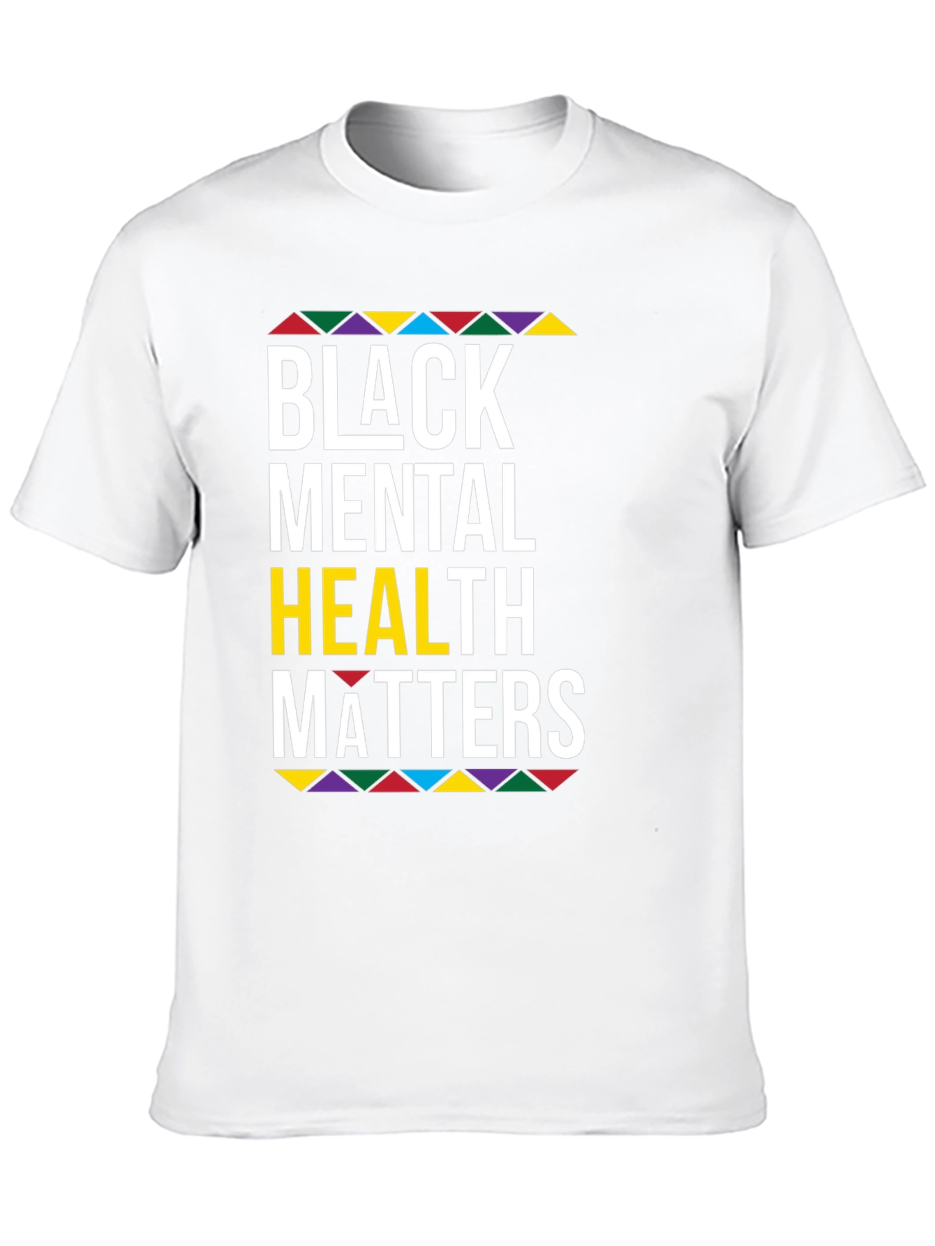 Black Black Mental Health Matters Graphic T-Shirt view 10