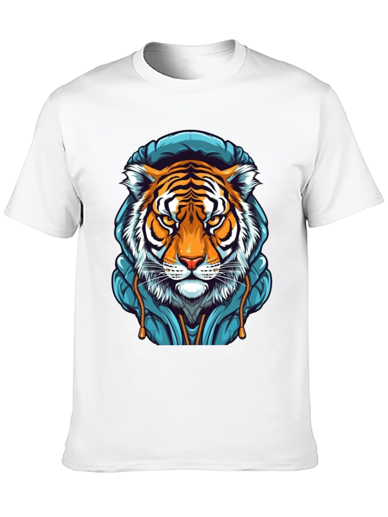 Tiger Hoodie T-Shirt - Cool Graphic Tee - 10