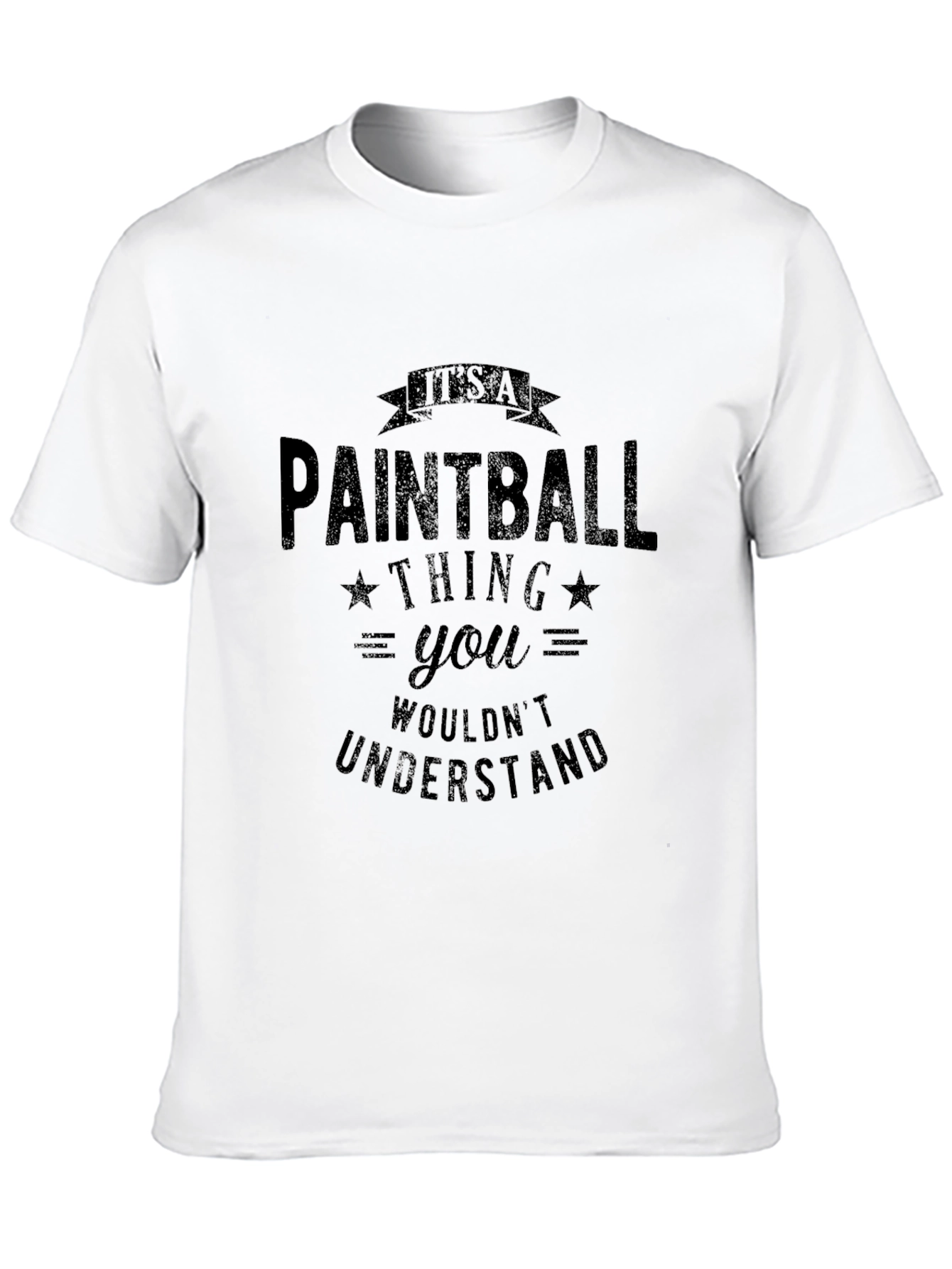 Black Paintball Thing T-Shirt - Funny Player Tee view 10