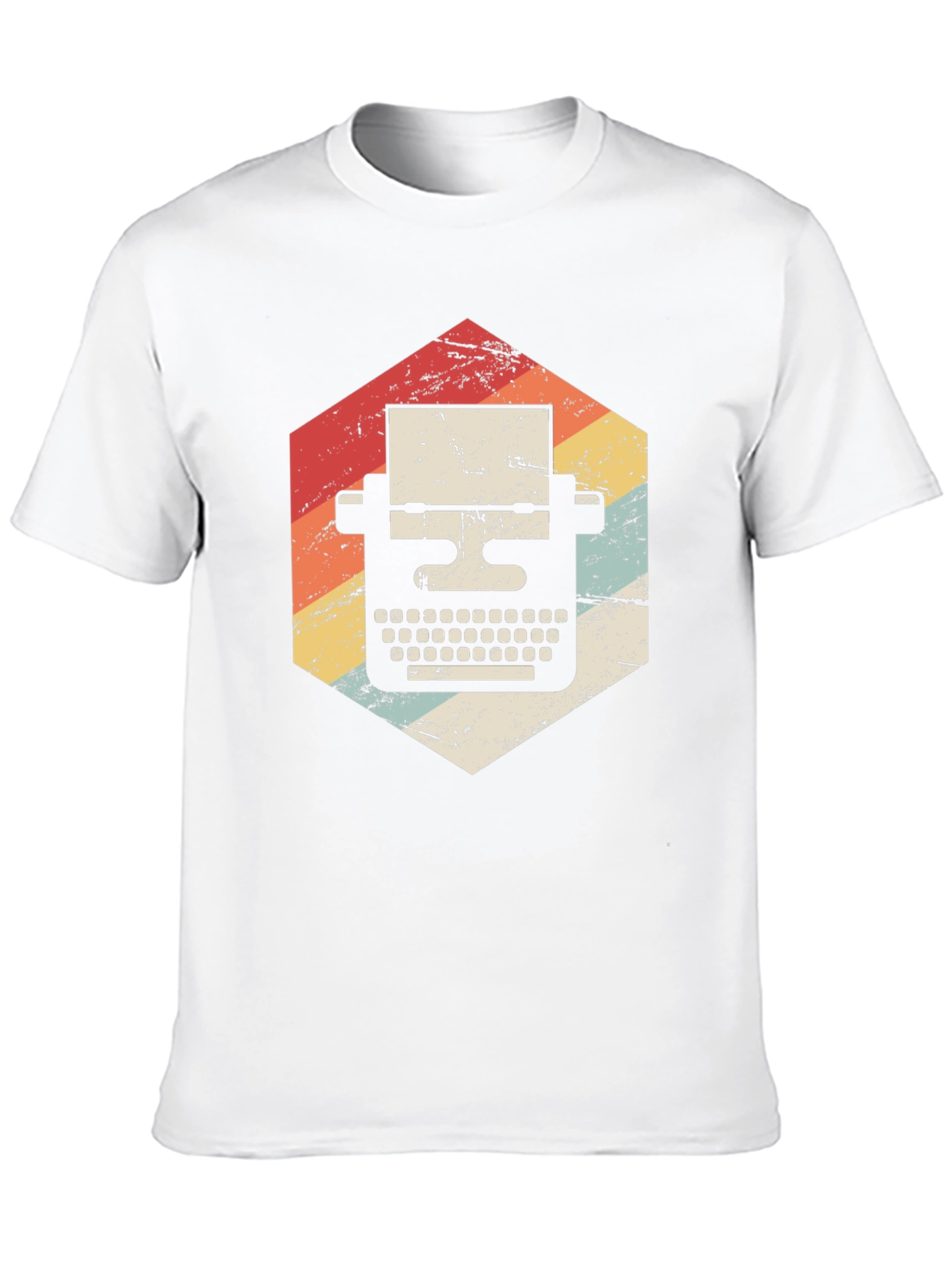 Black Vintage Typewriter Graphic T-Shirt view 10